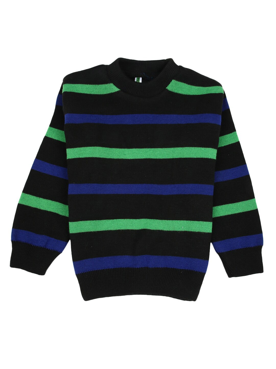 

V-Mart Boys Black Striped Sweatshirt