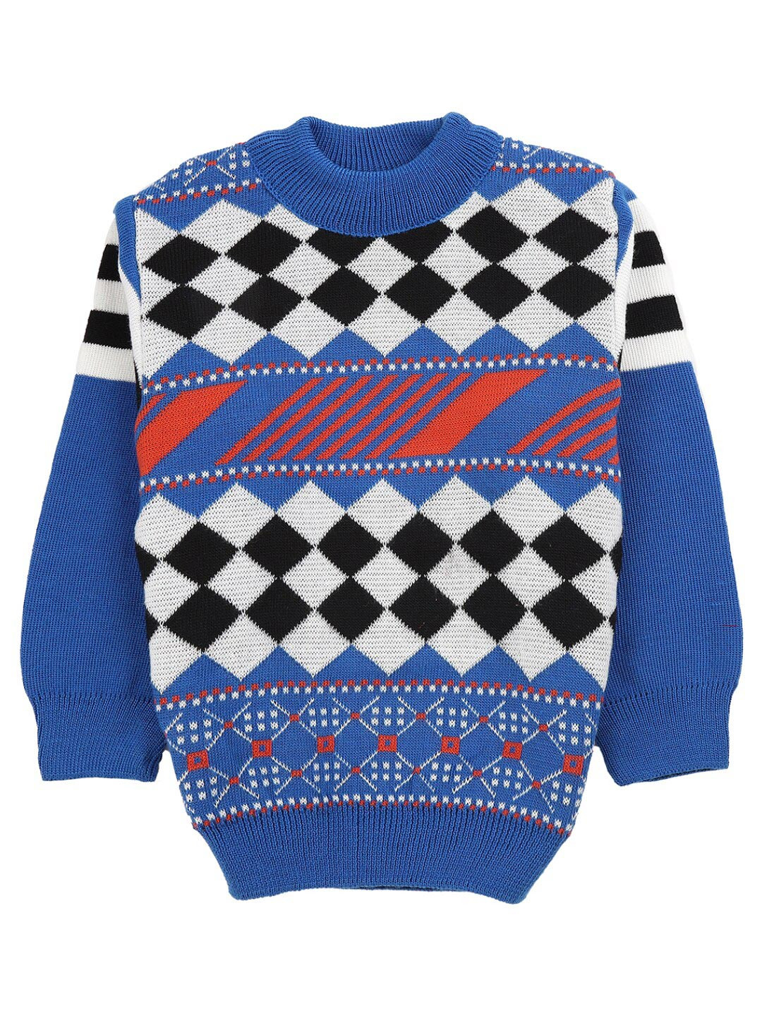 

V-Mart Boys Blue Woven Design Sweatshirt