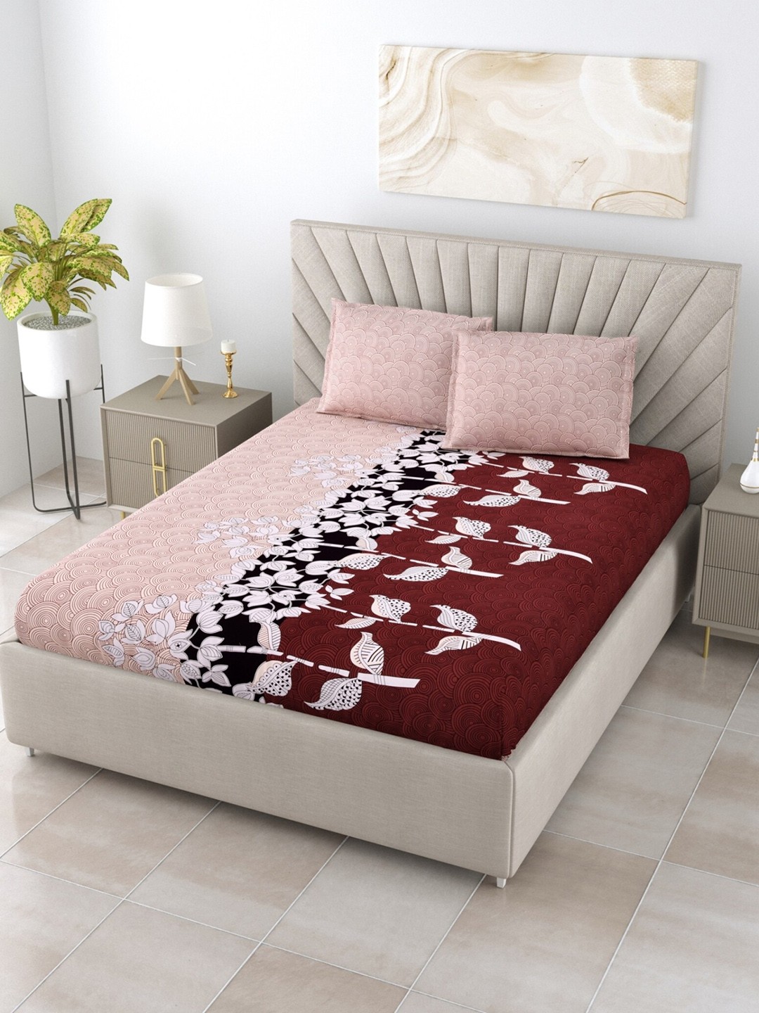 

Salona Bichona Unisex Beige Bedsheets