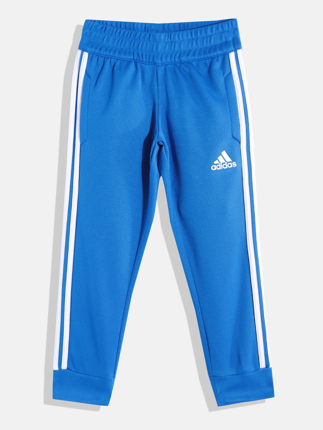 

ADIDAS Boys Blue Solid B 3S Logo PNT Shock Blue 104 Joggers