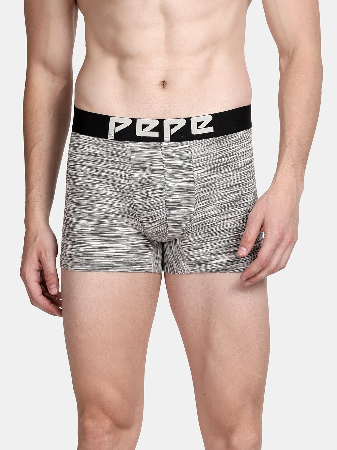 

Pepe Jeans Men Grey Solid Trunks PPT02-ALLOY SPACE DYED-S