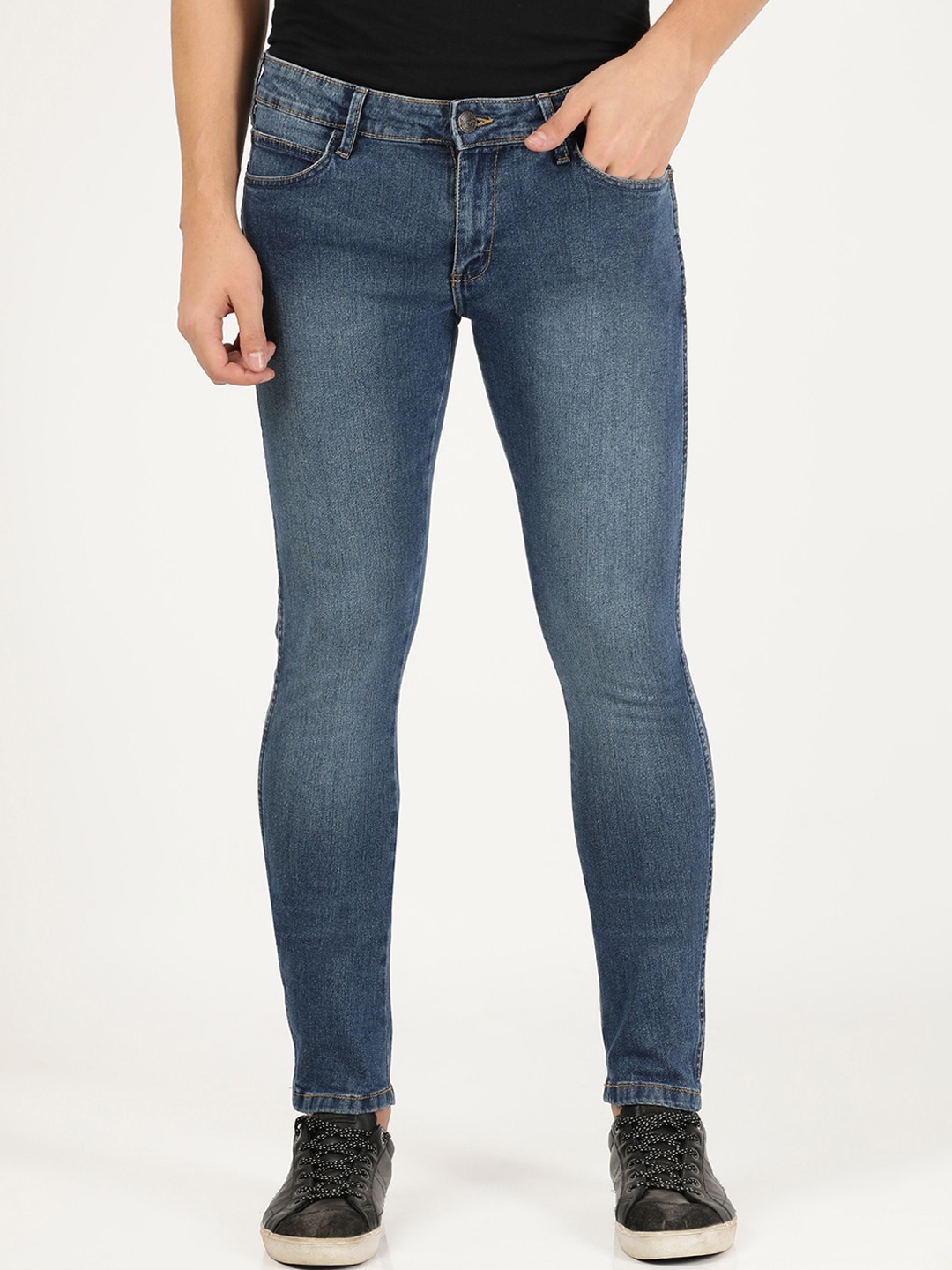 

Wrangler Men Blue Vegas Skinny Fit Low-Rise Light Fade Stretchable Jeans