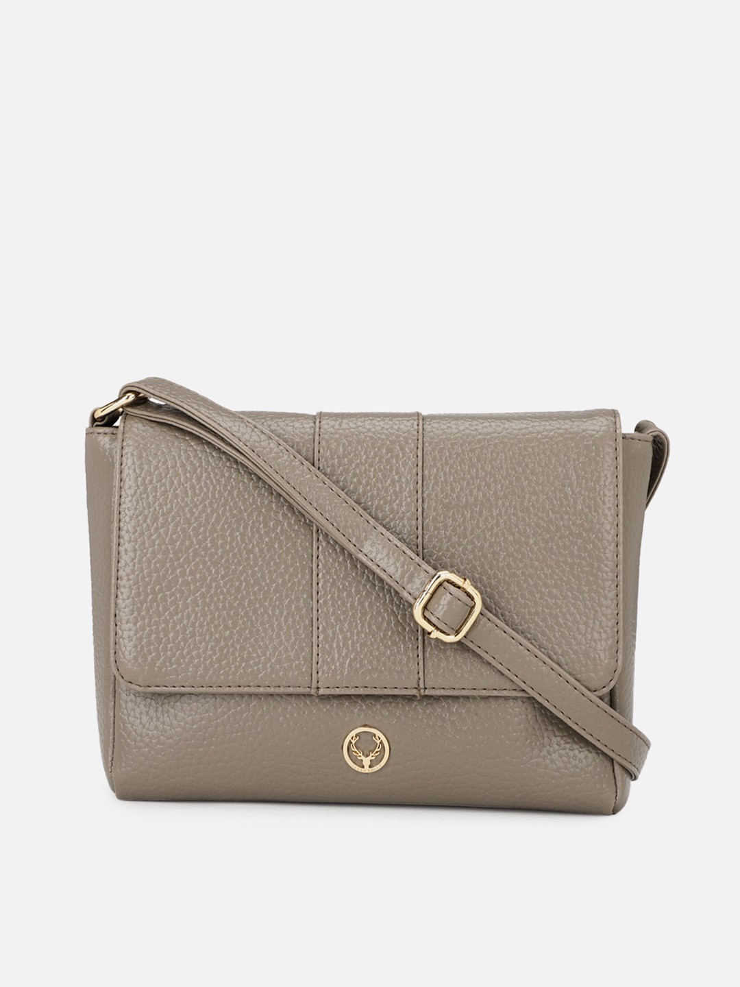 

Allen Solly Brown PU Structured Sling Bag