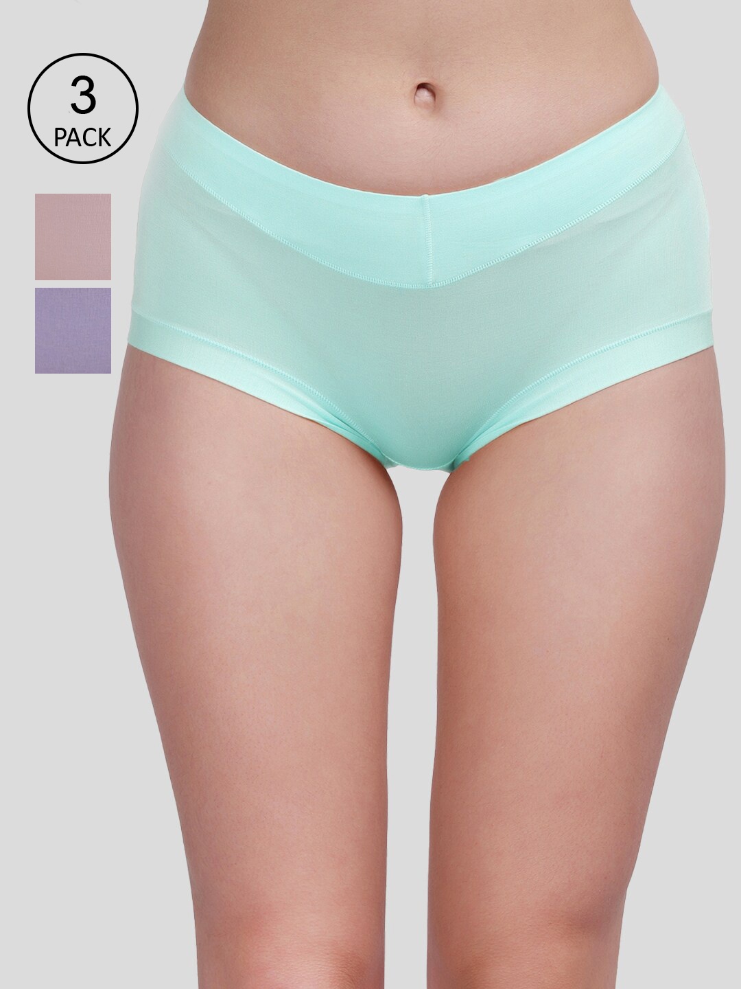 

Amour Secret Women Pack Of 3 Solid Hipster Briefs, Multi
