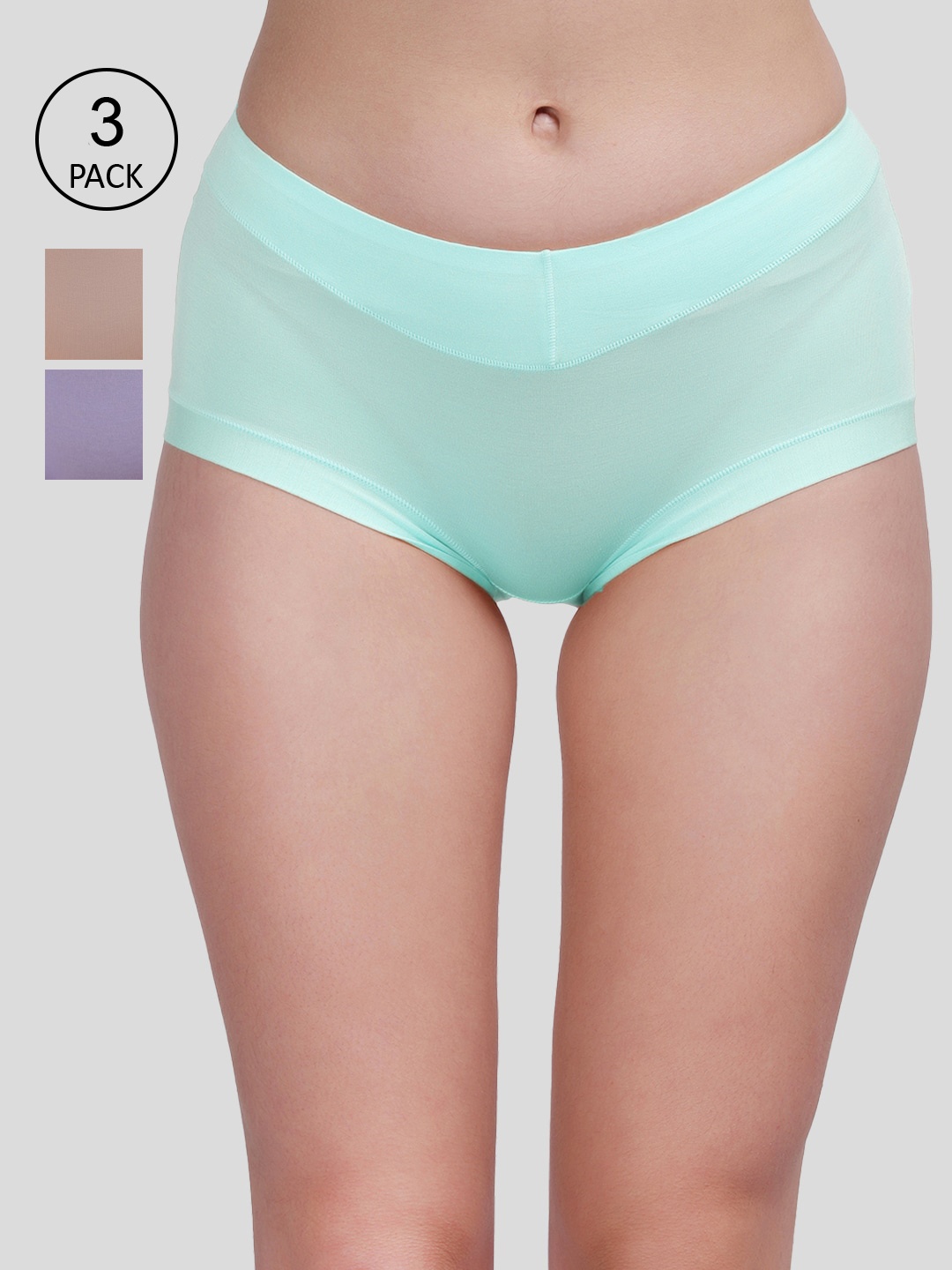 

Amour Secret Women Pack of 3 Assorted Anti Bacterial Hipster Panty P8308