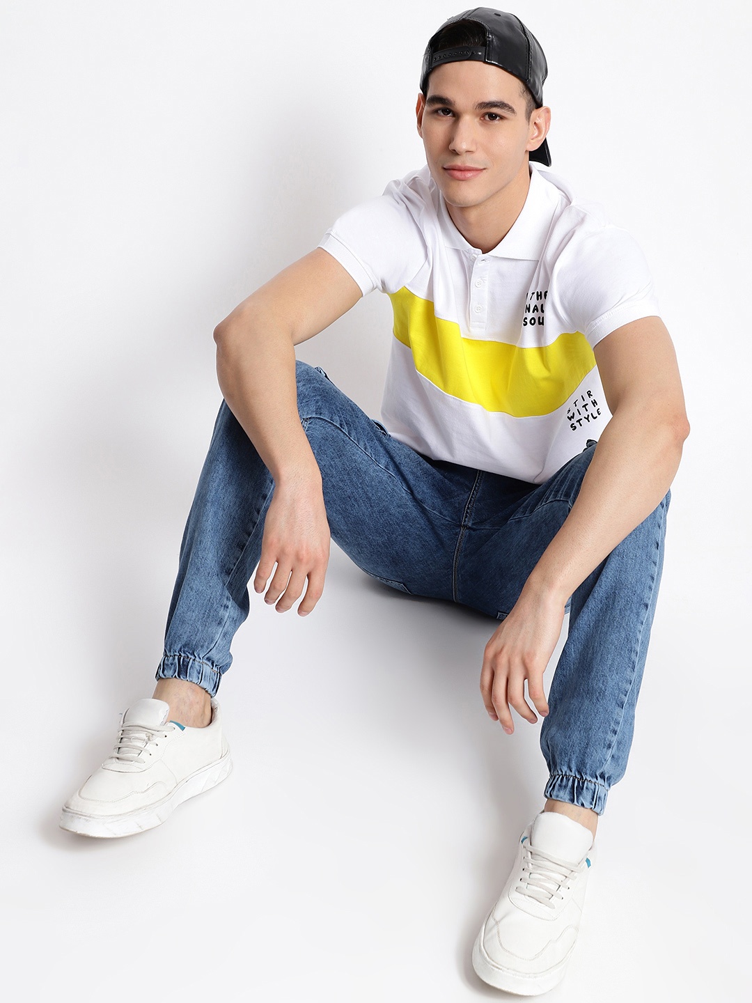 

Belliskey Men Blue Faded Relaxed Joggers
