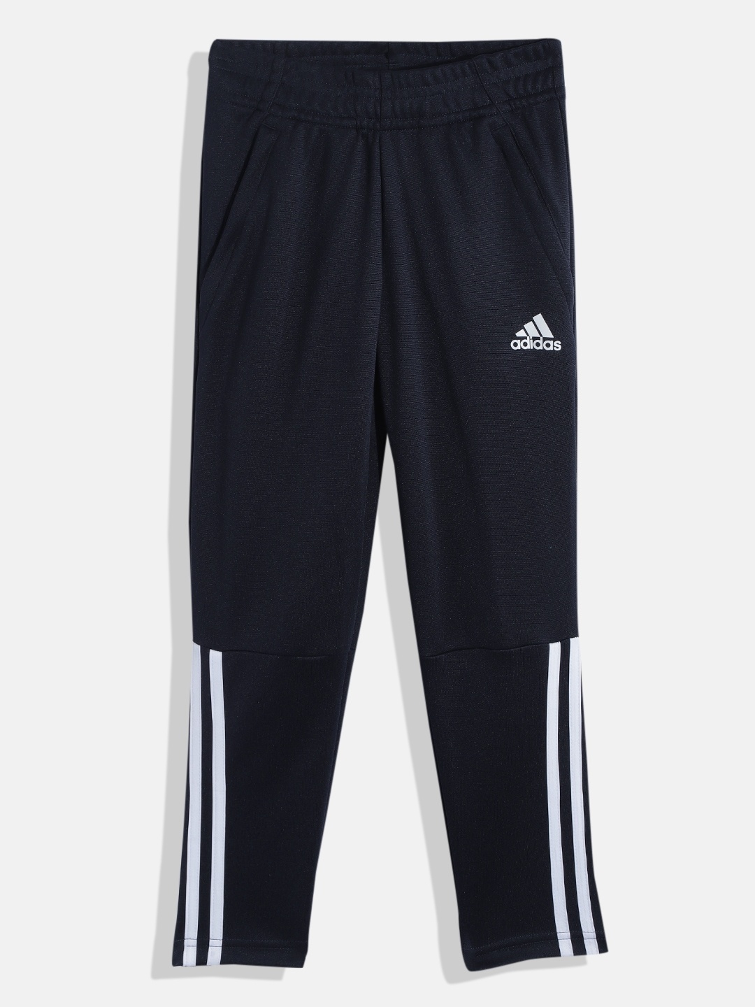 

ADIDAS Girls Navy blue & White Brand Logo Print Detail 3S TP 128 Track Pants