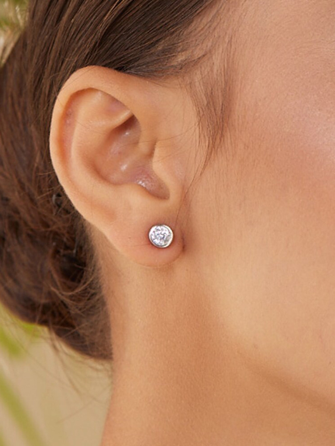 

PALMONAS Women 925 Sterling Silver Diamond Shaped Studs Earrings