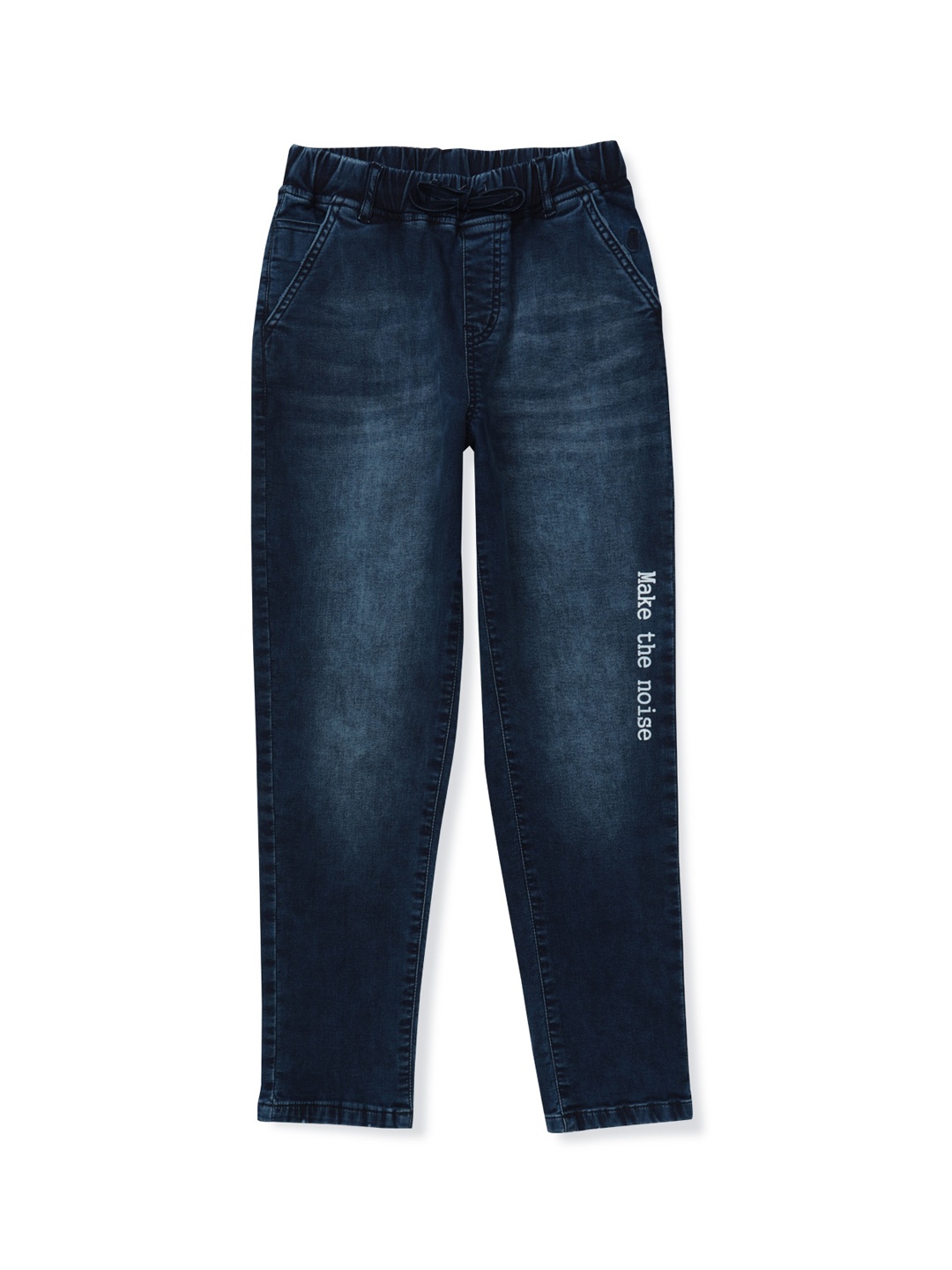 

Gini and Jony Boys Navy Blue Heavy Fade Elasticated Jeans