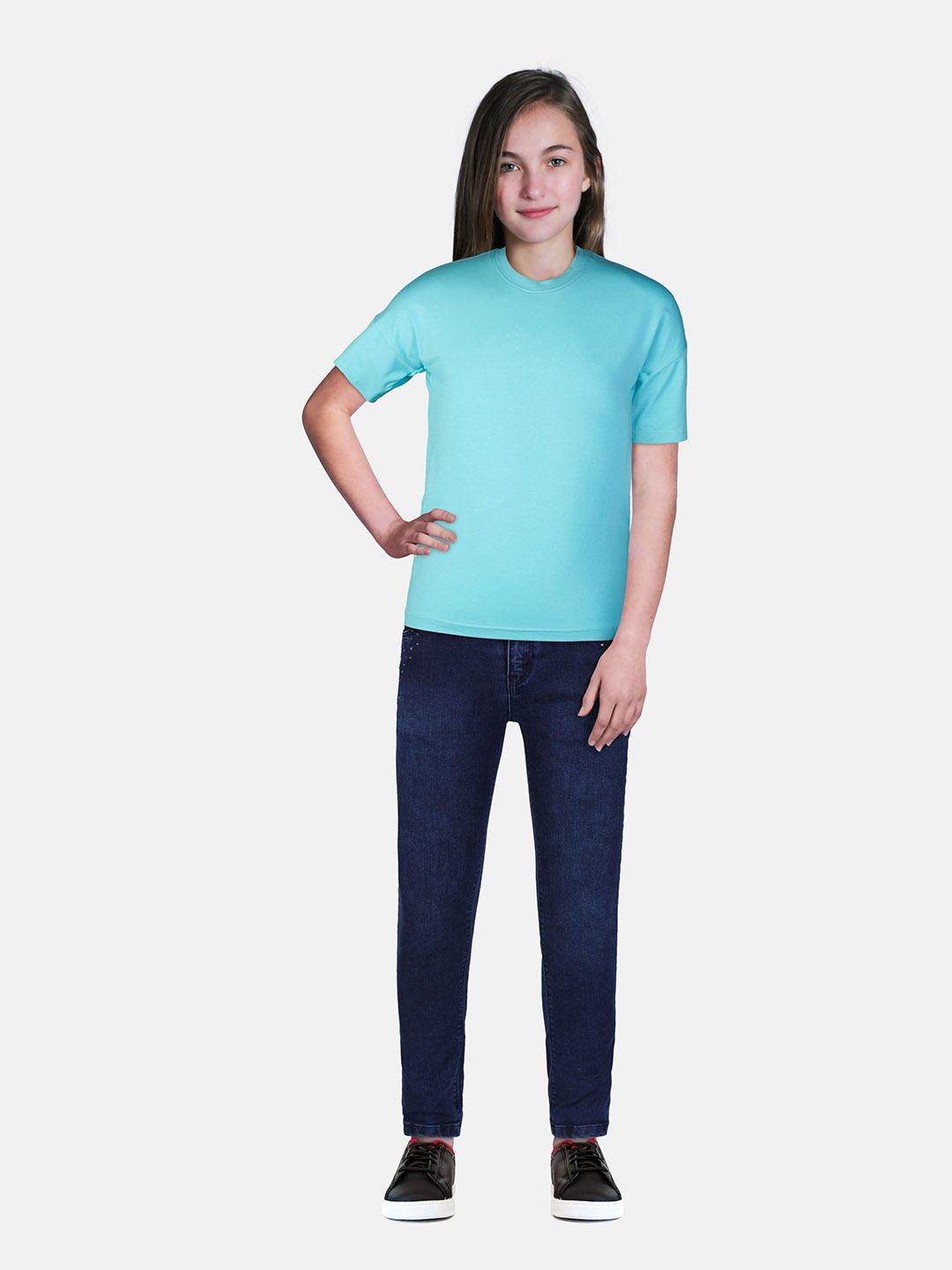 

Gini and Jony Girls Navy Blue Jeans