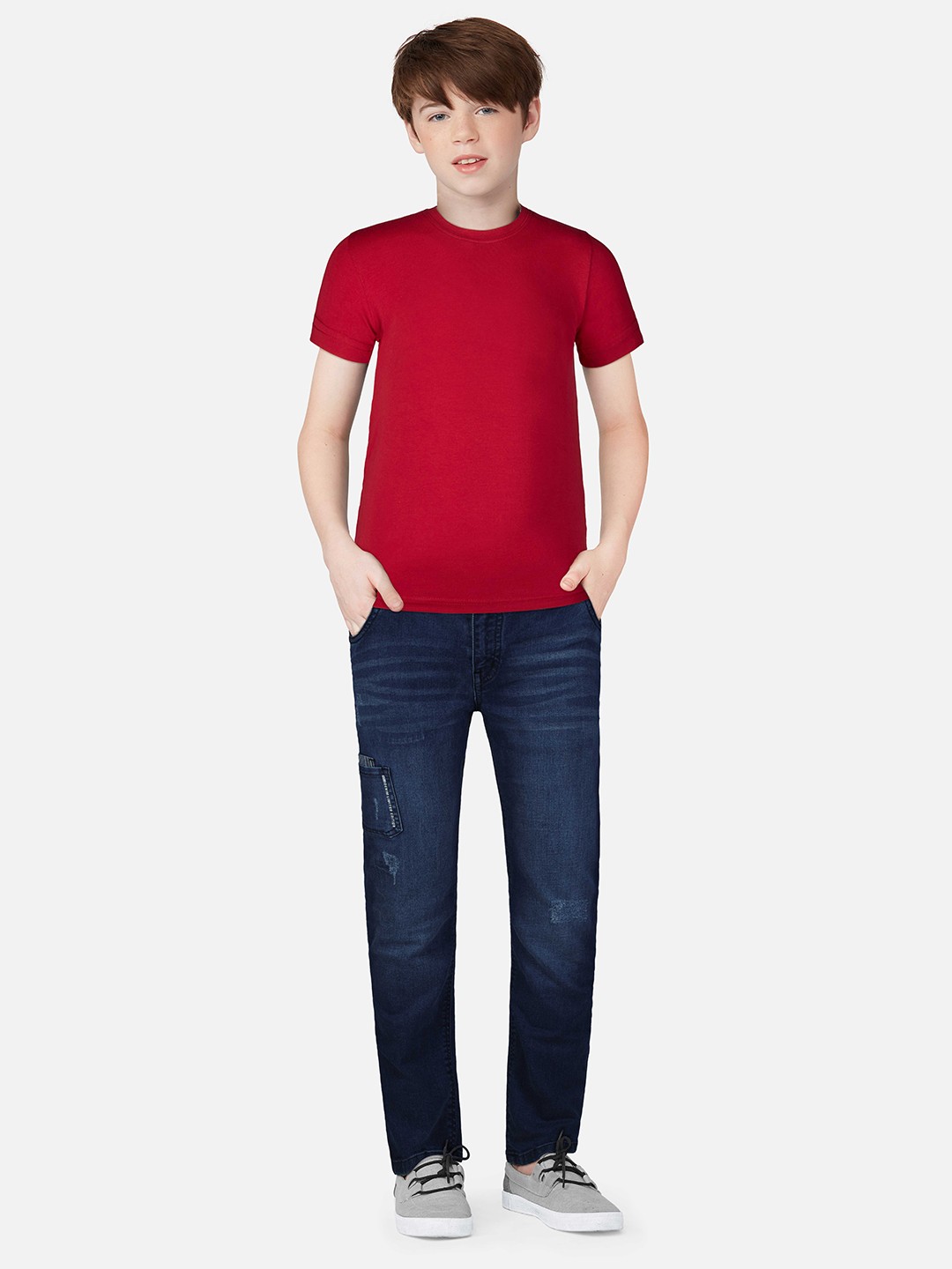 

Gini and Jony Boys Navy Blue Light Fade Jeans