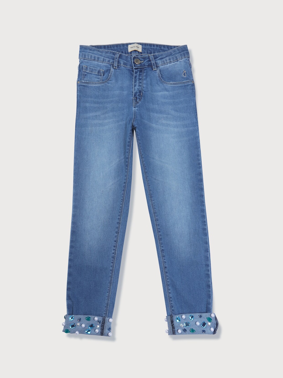 

Gini and Jony Girls Blue Heavy Fade Jeans
