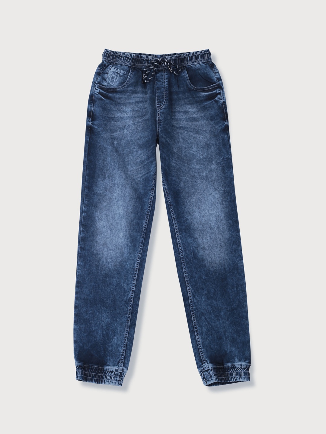 

Gini and Jony Boys Blue Jogger Light Fade Jeans Elasticated
