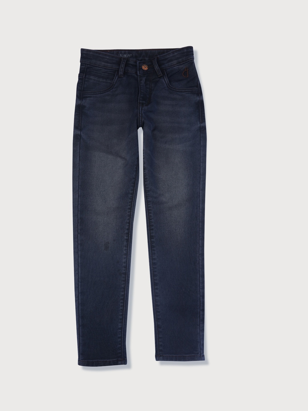 

Gini and Jony Boys Navy Blue Light Fade Fixed Waist Jeans