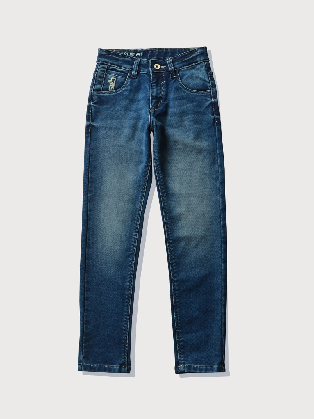 Gini and Jony Boys Navy Blue Heavy Fade Jeans