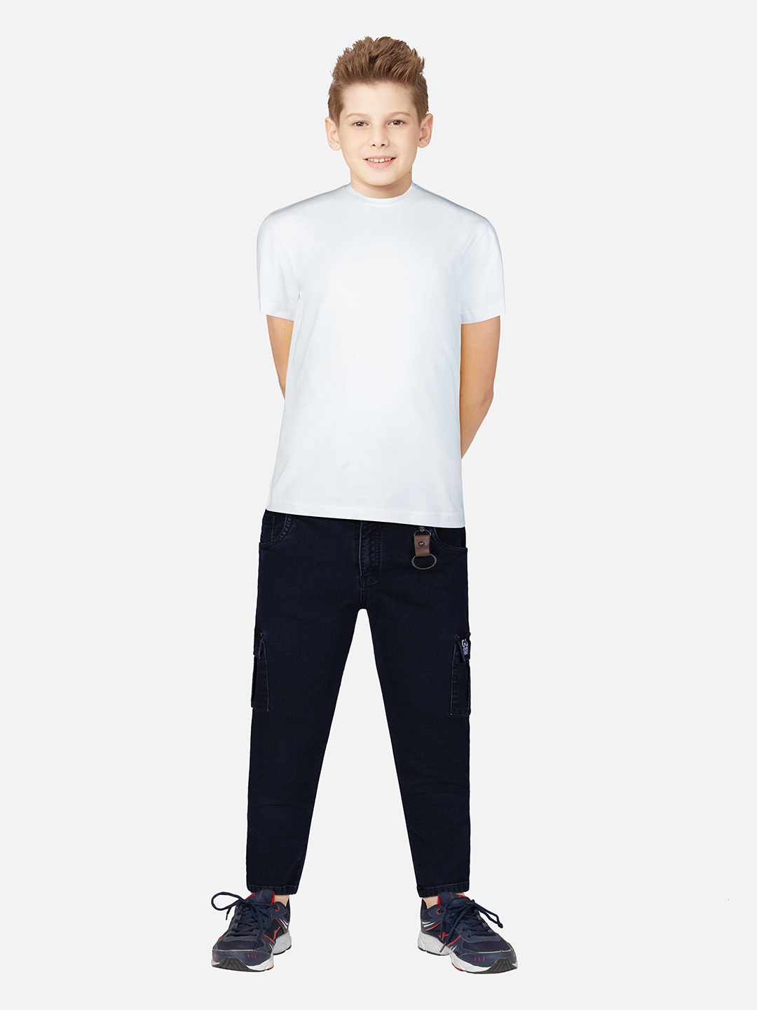 

Gini and Jony Boys Navy Blue Regular Fit Jeans