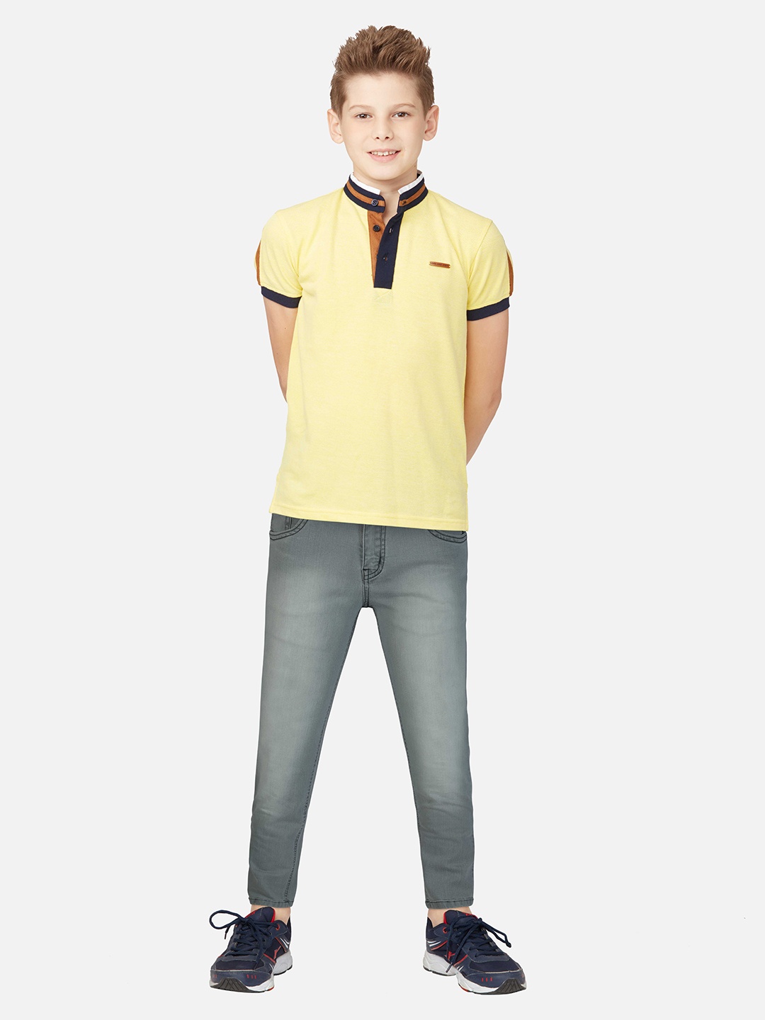 

Gini and Jony Boys Grey Heavy Fade Jeans