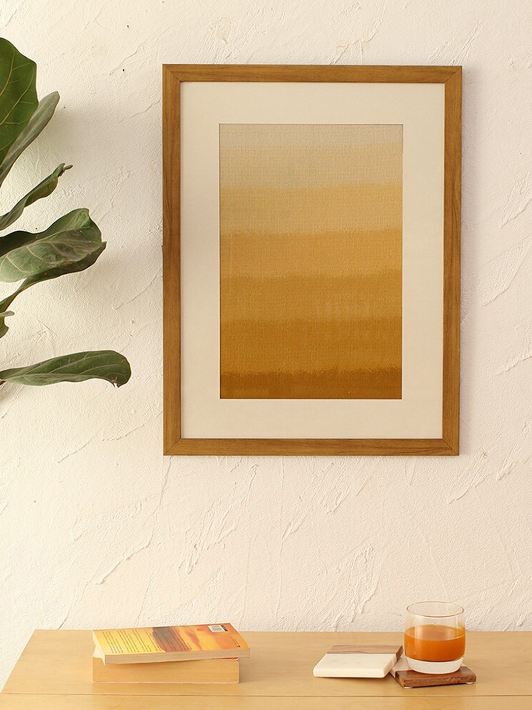 

House This Yellow Abstract Painting canvas Wall Art