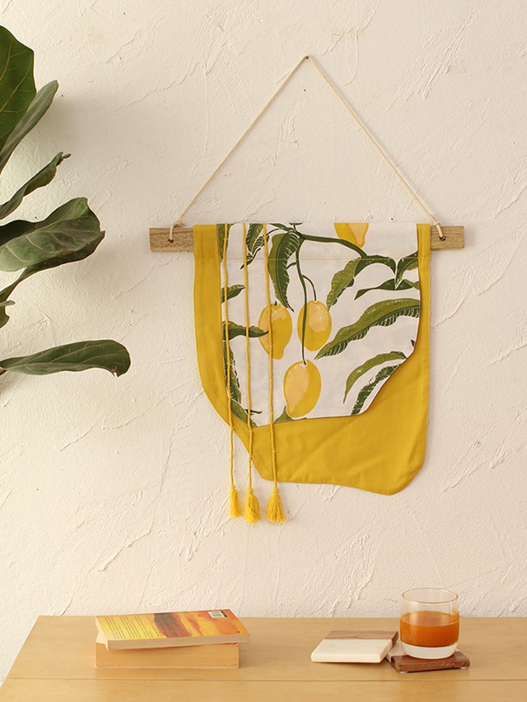 

House This Yellow Printed Amphal Wall Decor Hanging