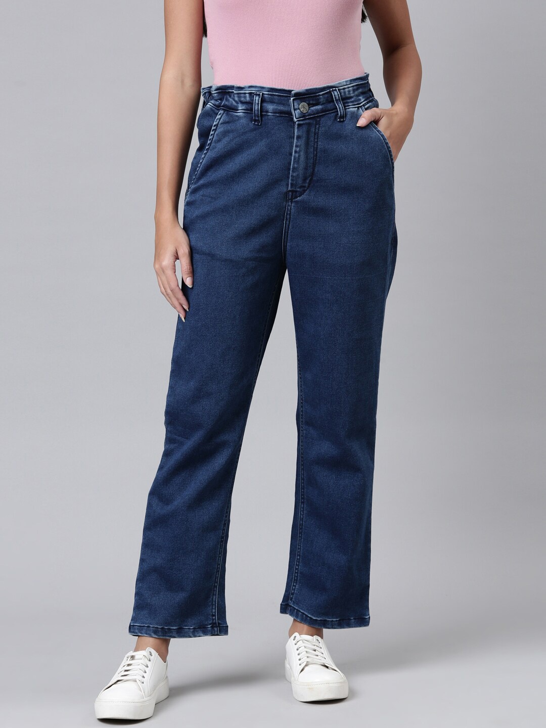 

ZHEIA Women Blue Relaxed Fit Jeans