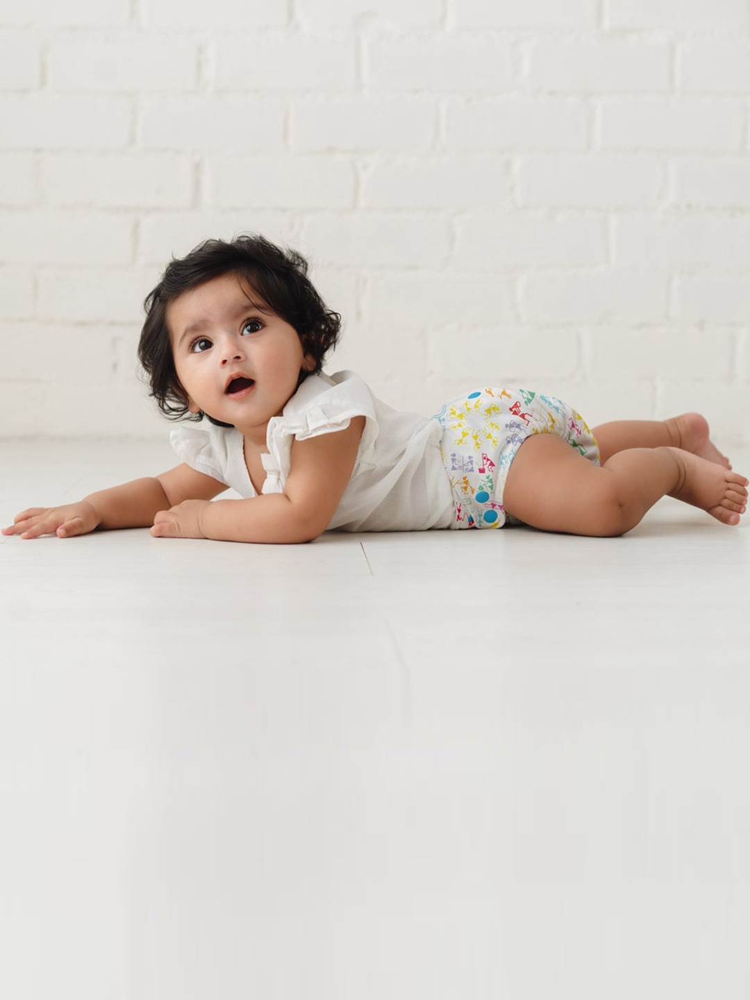 

SuperBottoms Infants Set Of 2 Cotton Cloth Sustainable Diaper, Multi