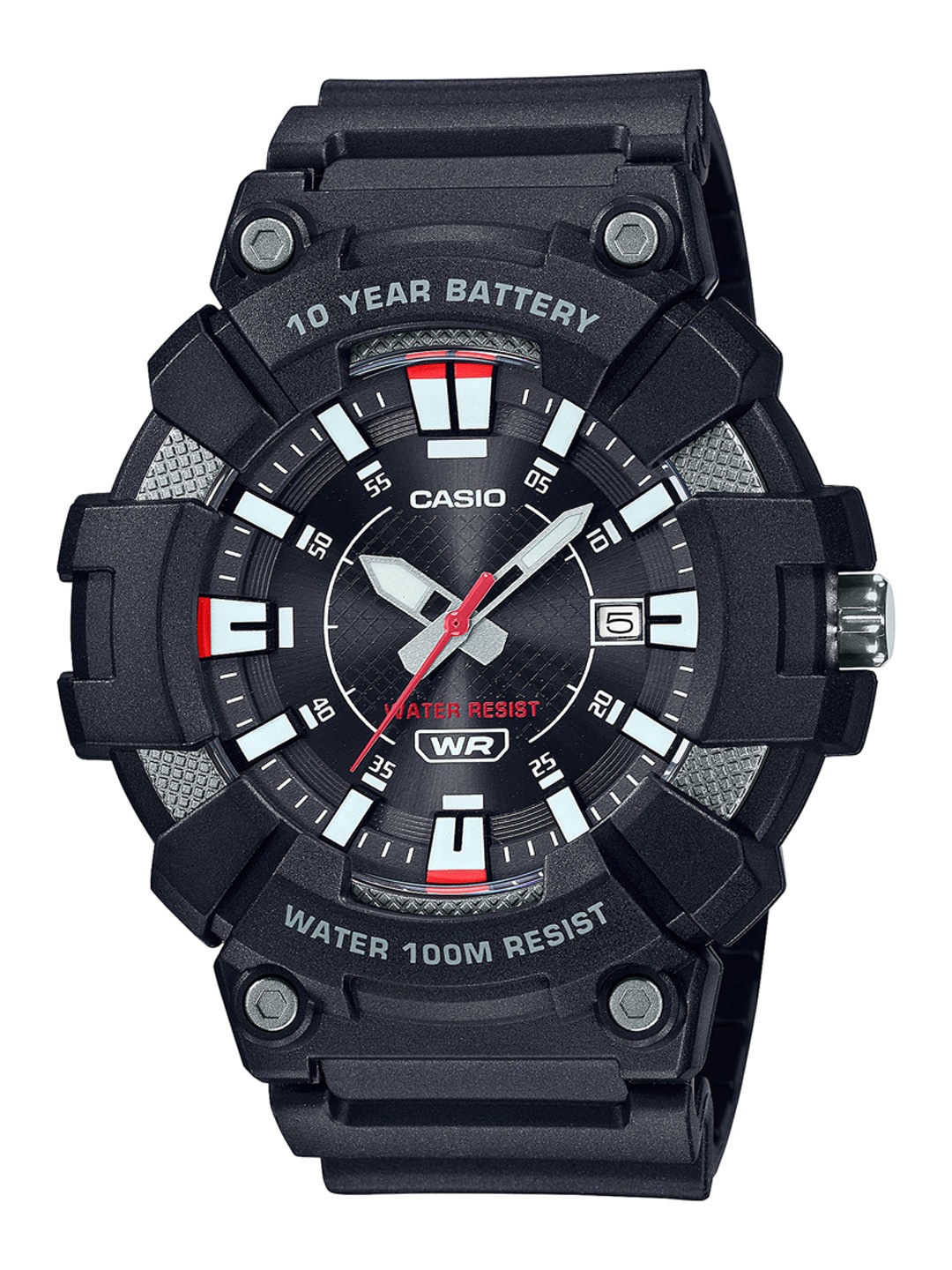 

CASIO Men Black Dial & Black Straps Analogue Watch-AD265-Black