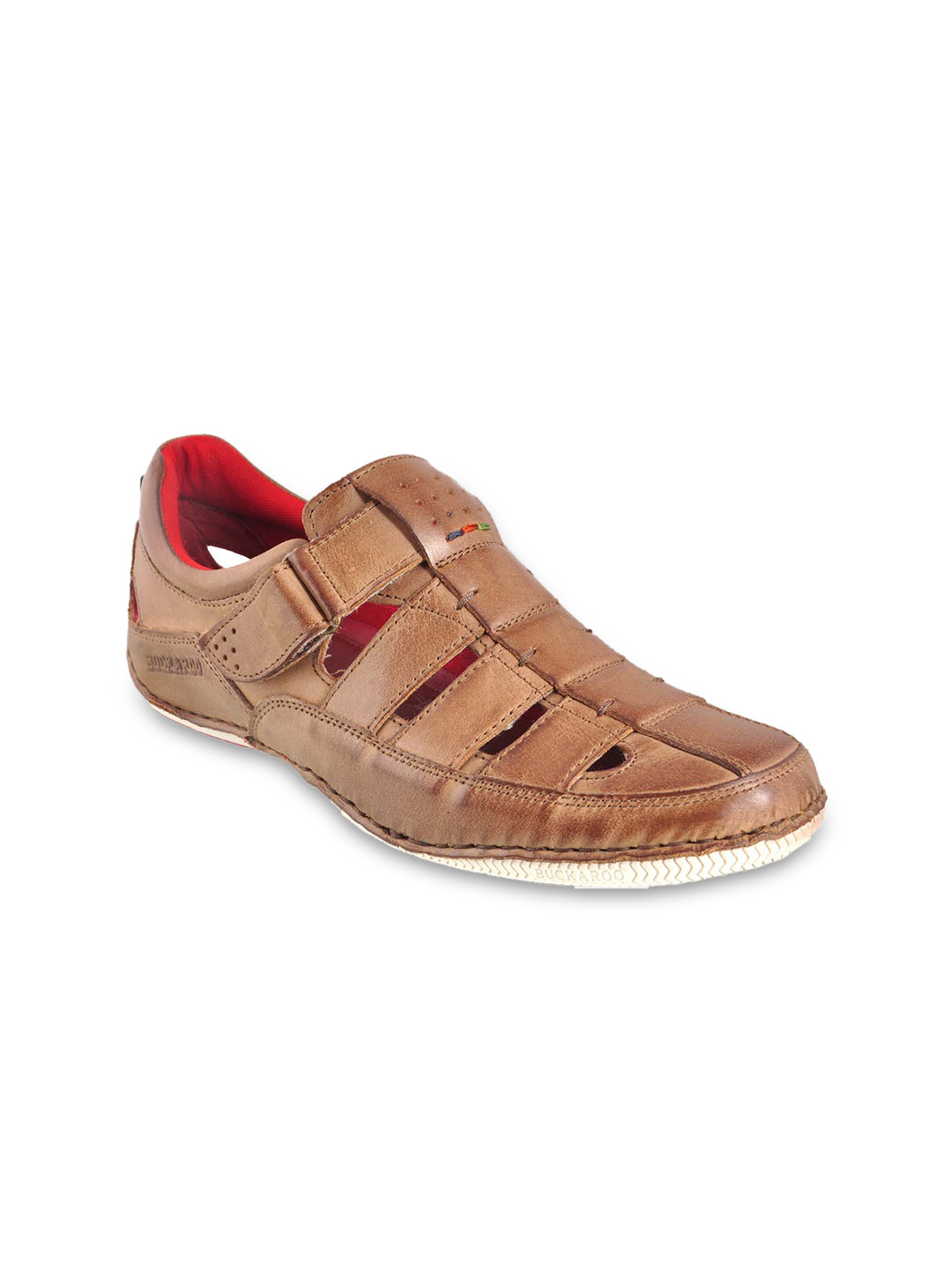 

Buckaroo Men Brown Leather Comfort Sandals