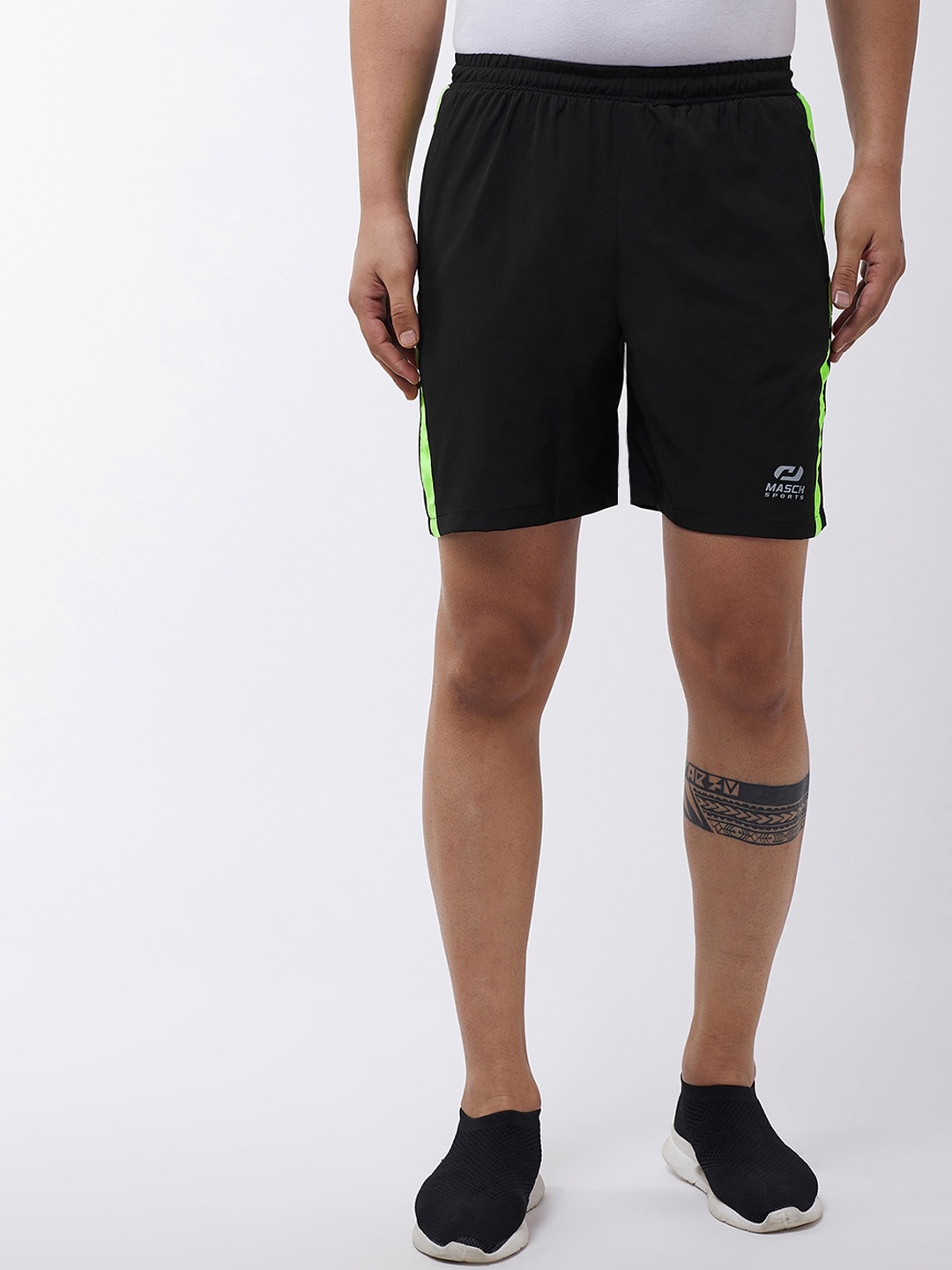 

Masch Sports Men Black Training or Gym Sports Shorts