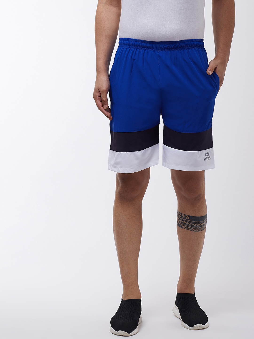 

Masch Sports Men Blue Training or Gym Sports Shorts