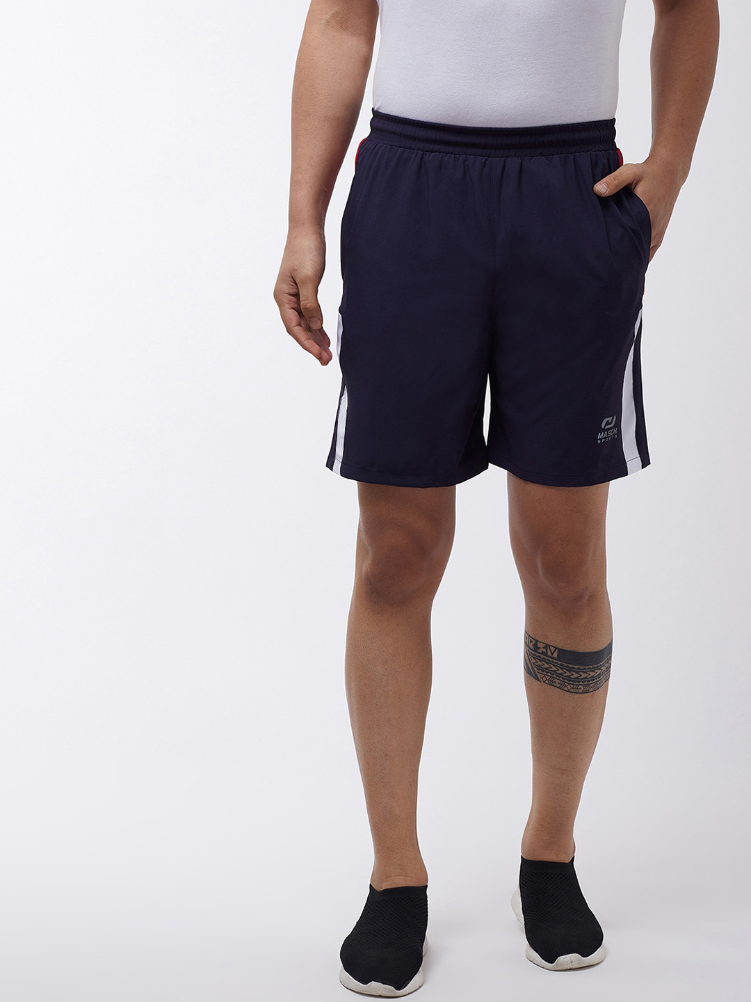 

Masch Sports Men Navy Blue Training or Gym Sports Shorts