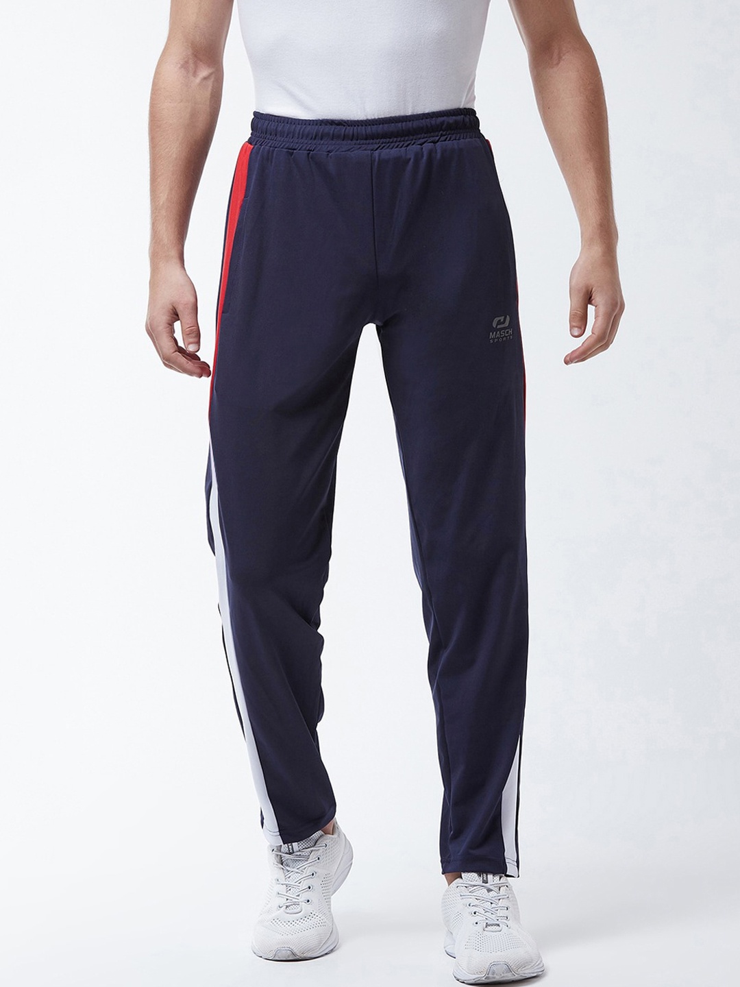 

Masch Sports Men Navy Blue Solid Training or Gym Track Pants