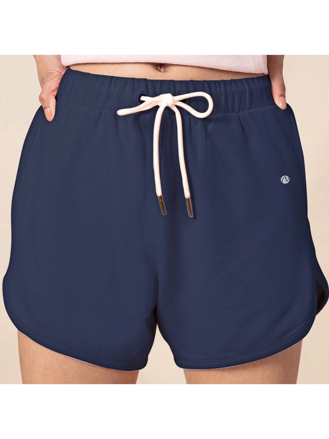 

Nykd Women Navy Blue Running Shorts