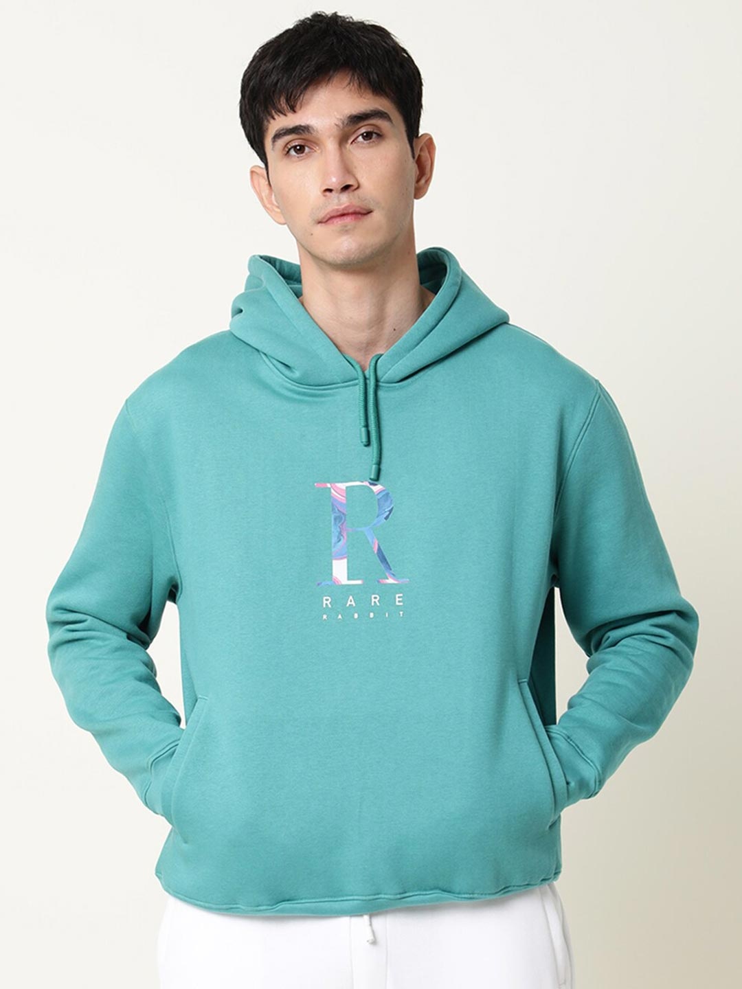 

RARE RABBIT Men Byan Slim Fit Printed Sweatshirt, Green