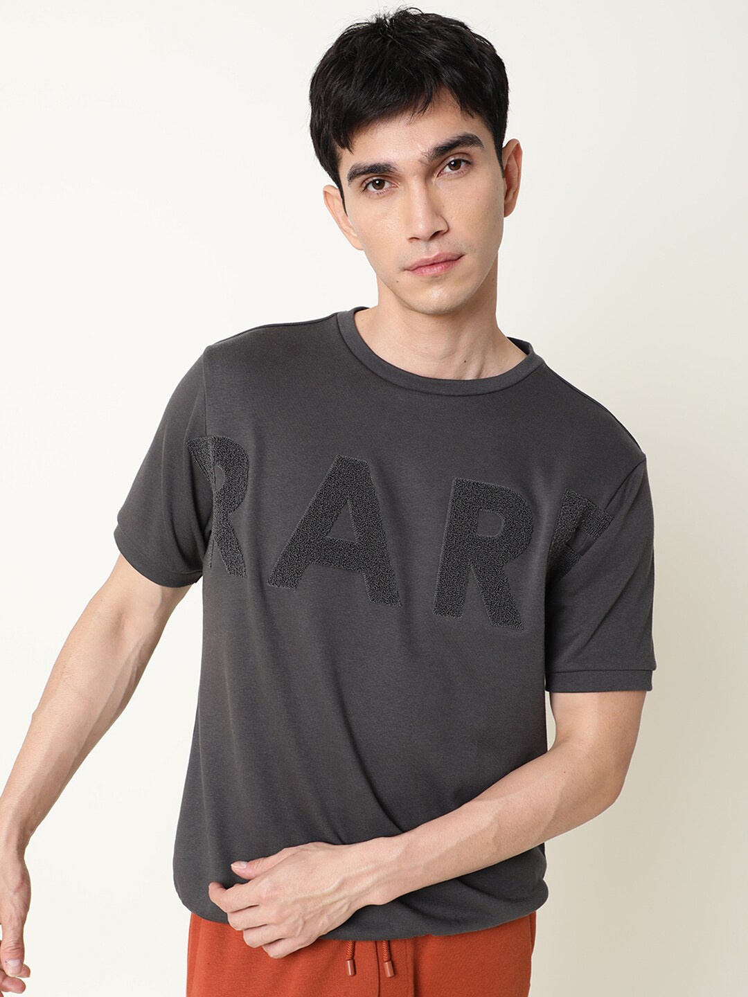 

RARE RABBIT Men Nor Slim Fit Printed Sweatshirt, Grey