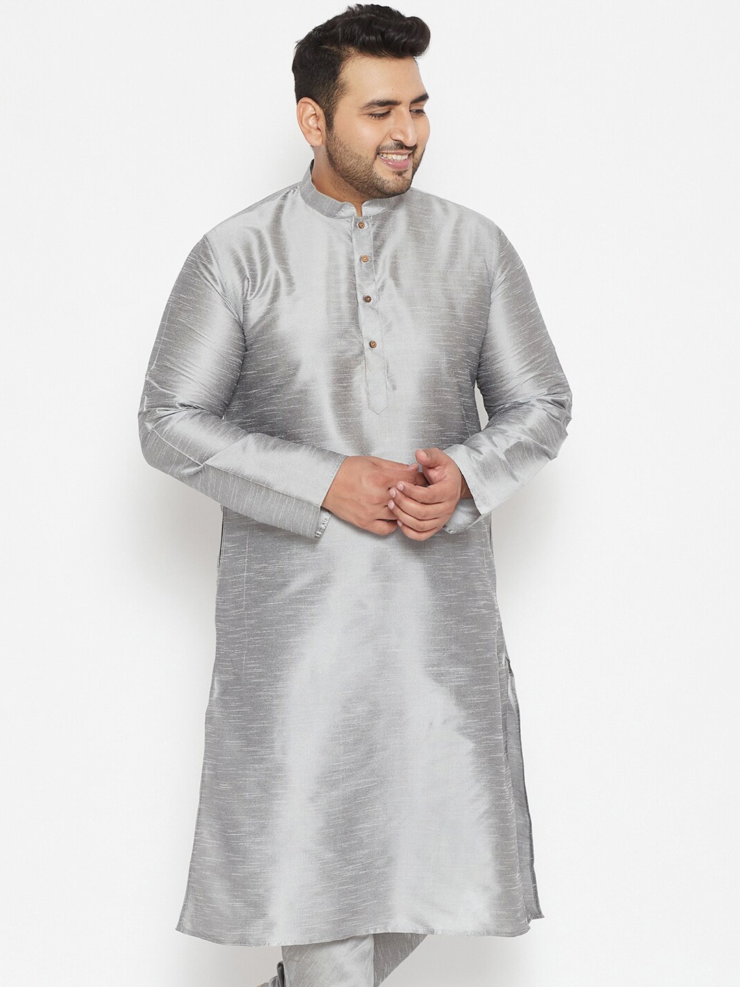 

VASTRAMAY Men Grey Kurta