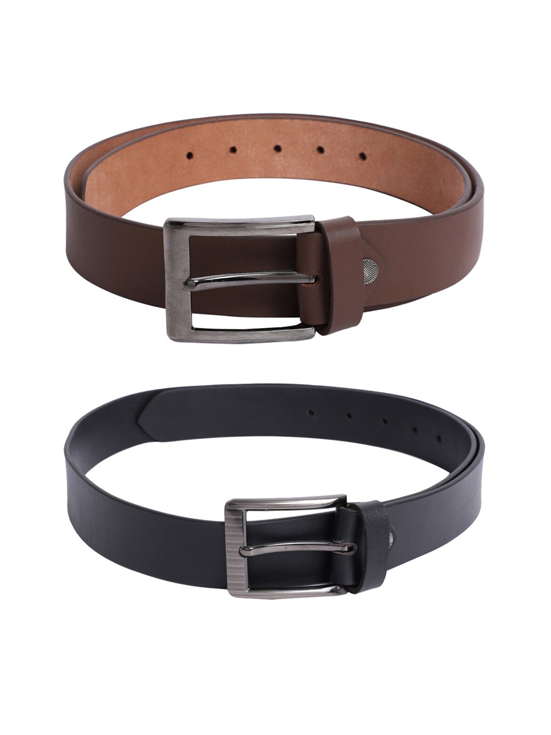 

The Mini NEEDLE Men Brown 2 Leather Belt