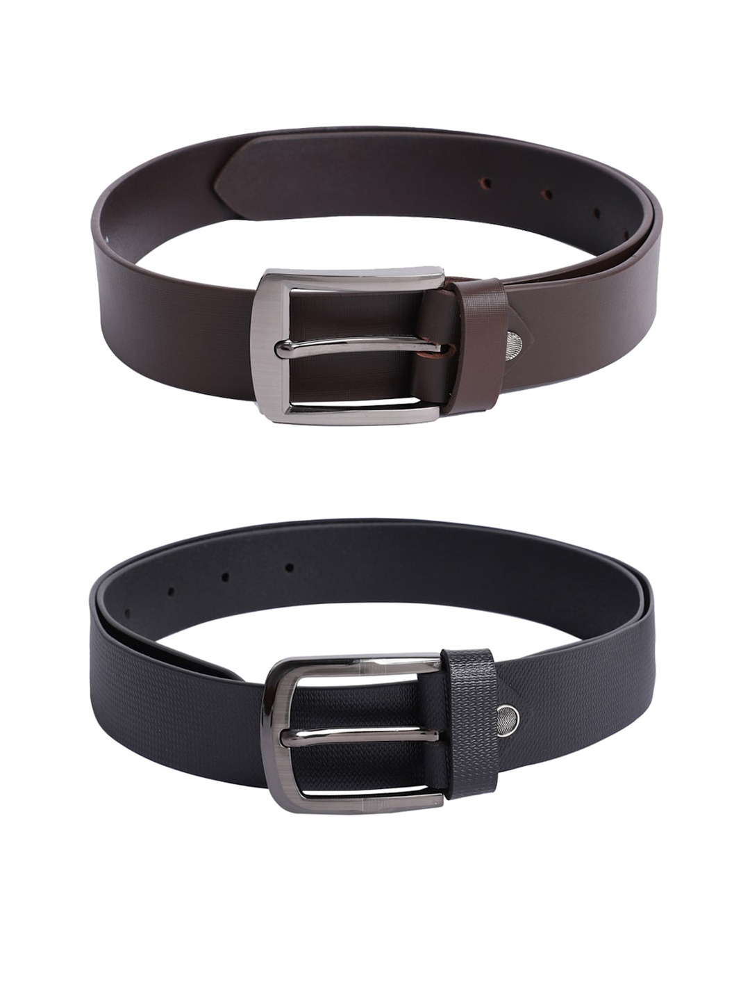 

The Mini NEEDLE Men Brown 2 Leather Formal Belt