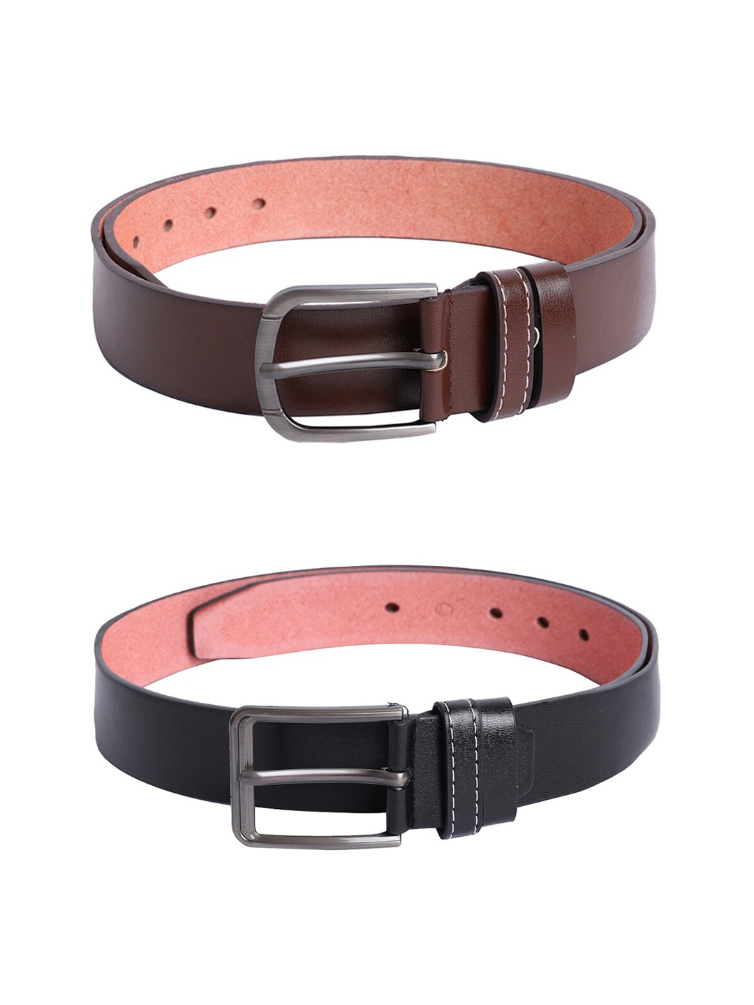 

The Mini NEEDLE Men Pack of 2 Brown & Black Belts