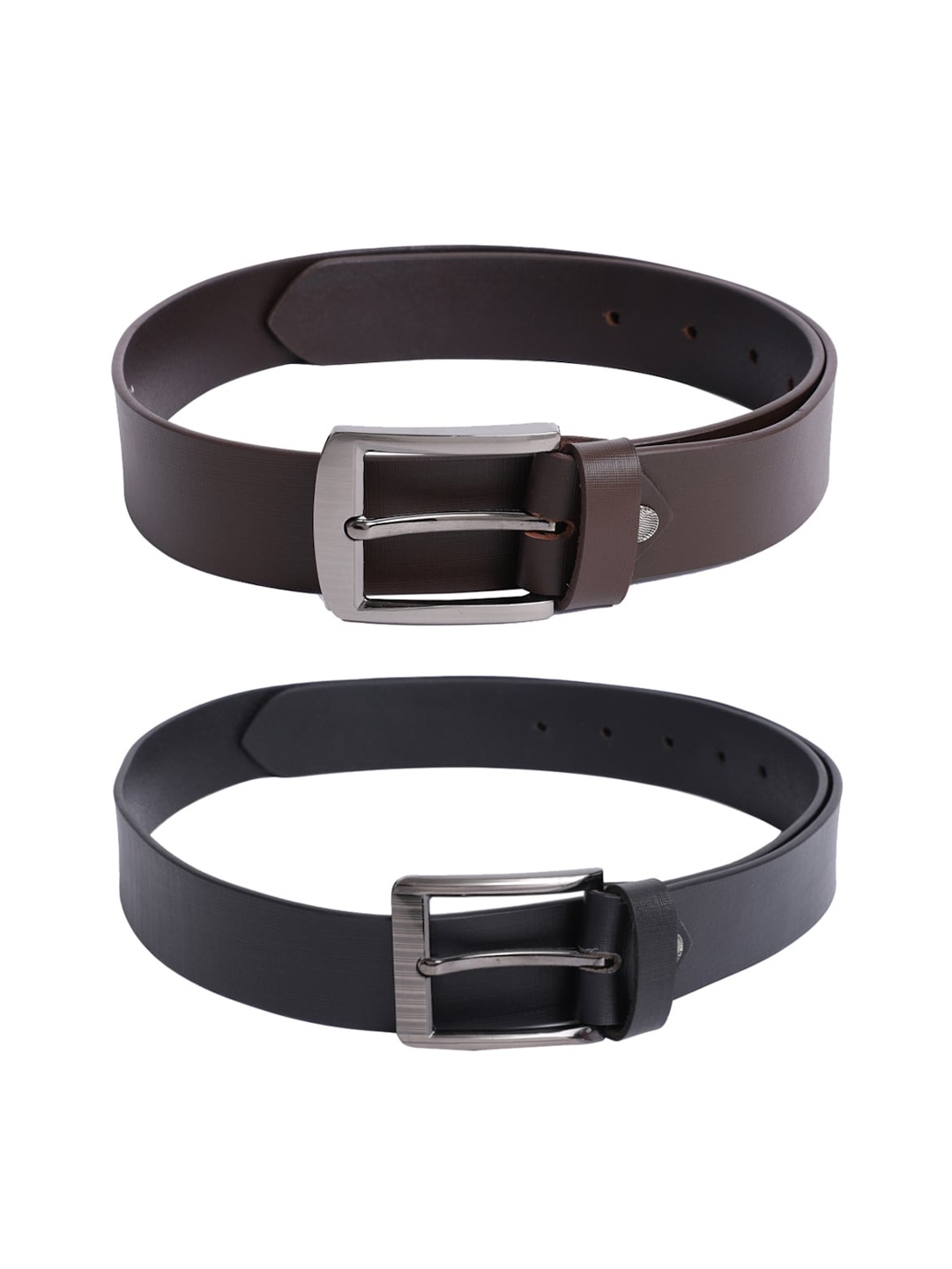 

The Mini NEEDLE Pack Of 2 Black & Brown Formal Belts