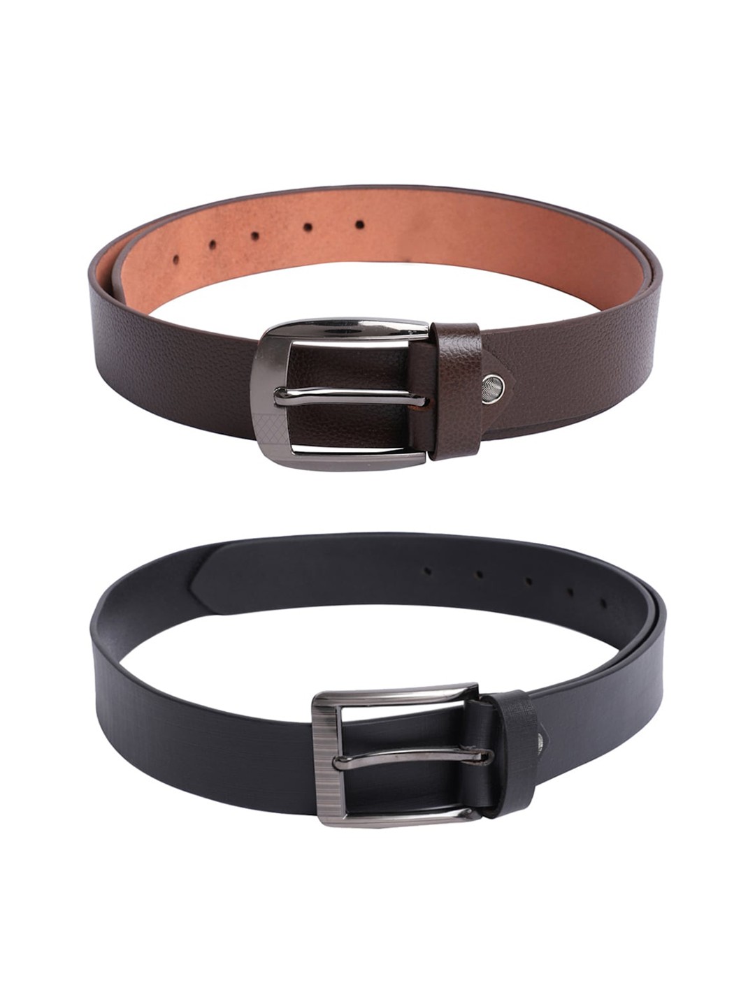 

The Mini NEEDLE Men Brown 2 Leather Formal Belt