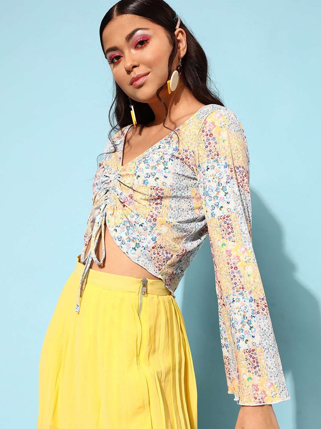 

STREET 9 Multi-Coloured Floral Top