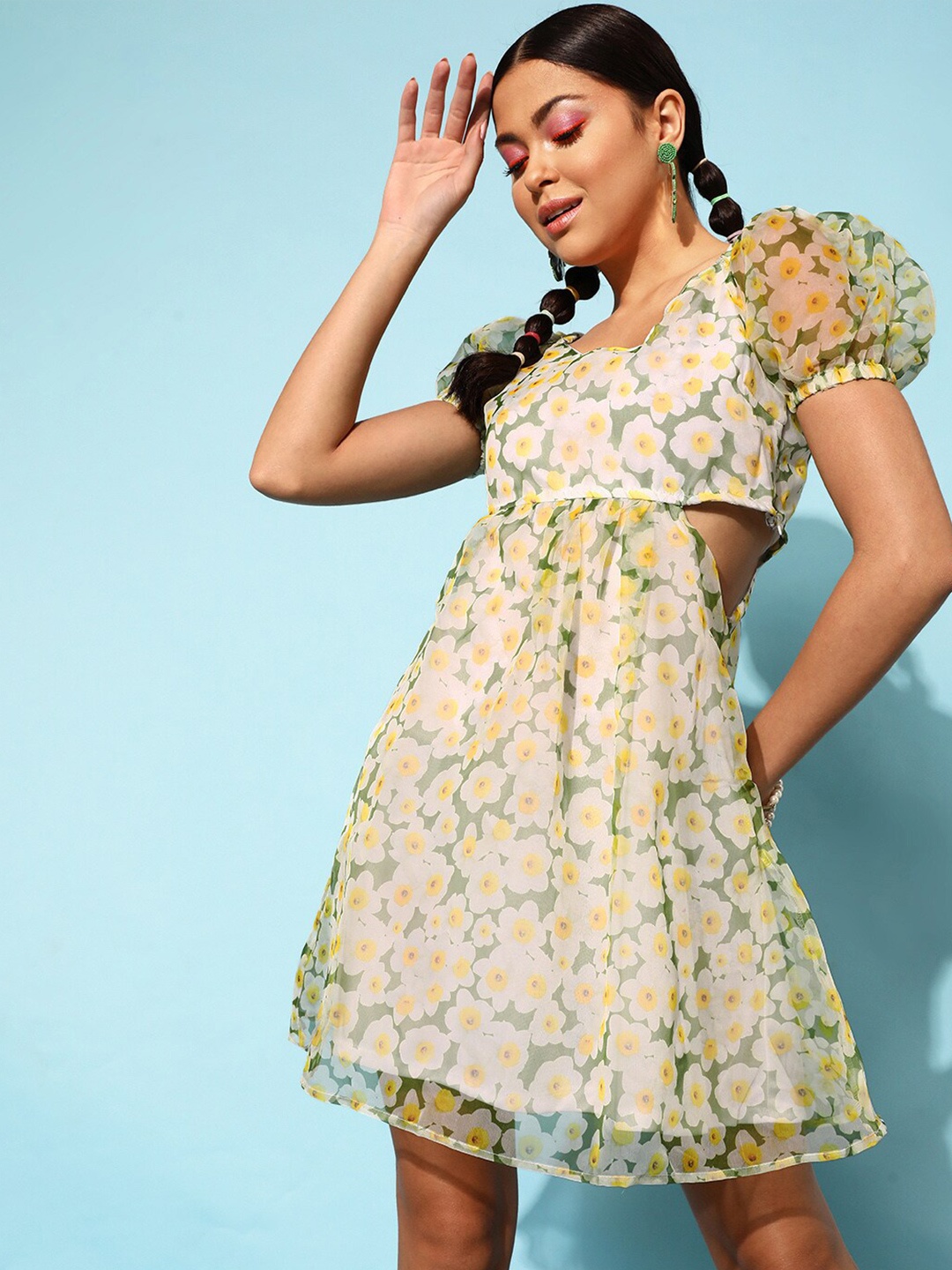 

STREET 9 Women Green Floral Dress