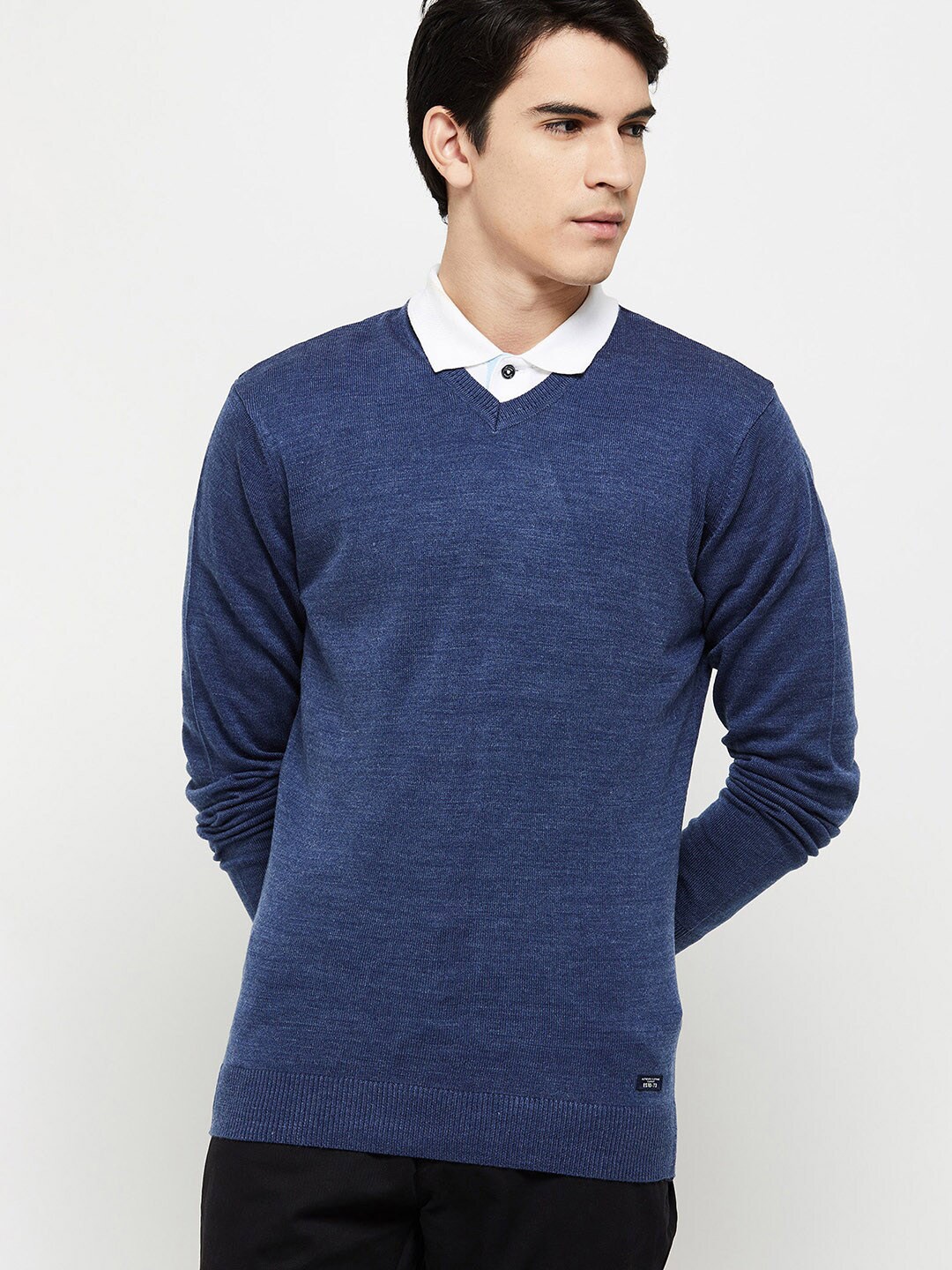 

max Men Blue Pullover