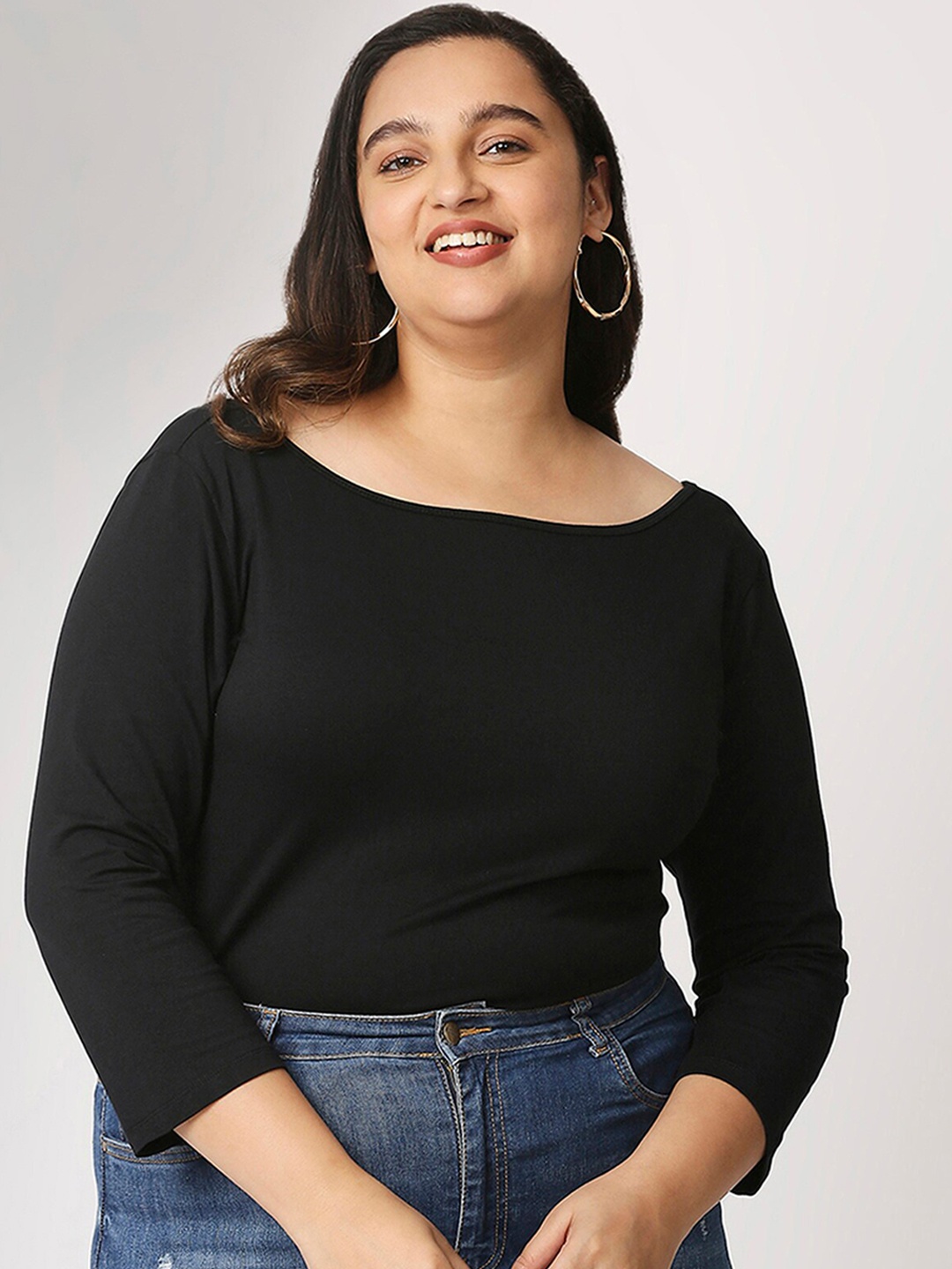 

20Dresses Women Black Plus Size Bodysuit