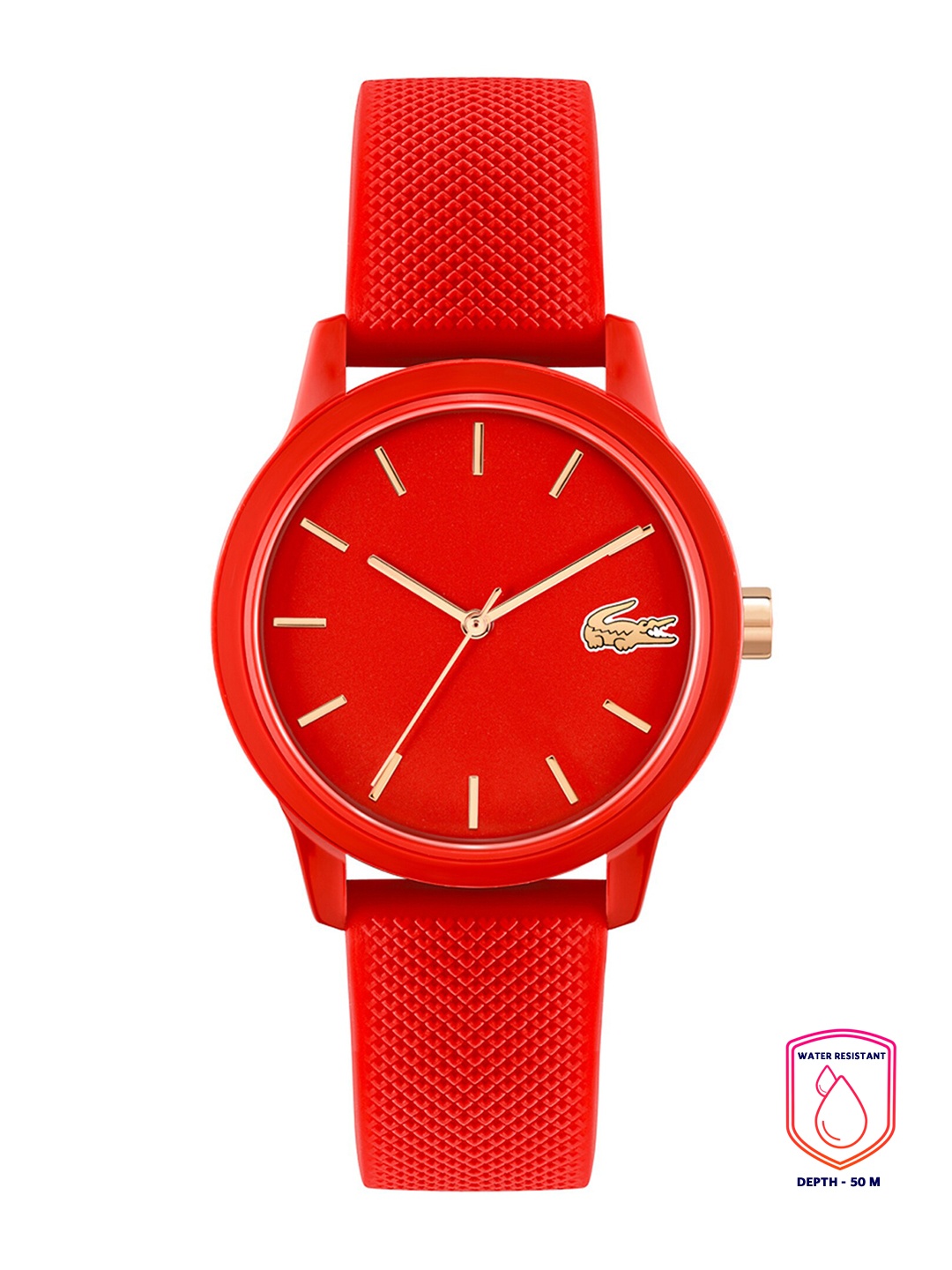 

Lacoste Women Red Brass Dial & Red Straps Analogue Watch