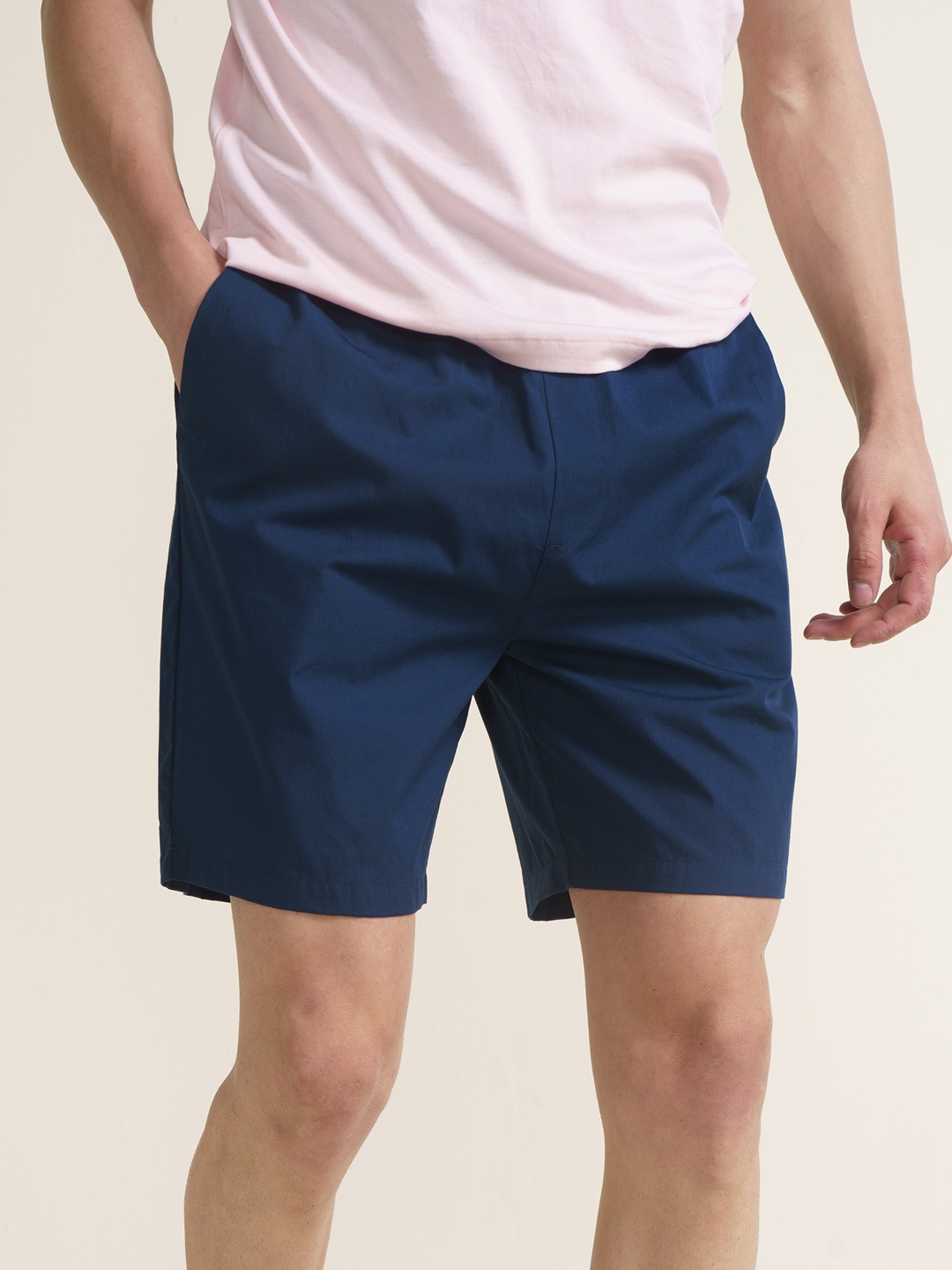 

DAMENSCH Men Statement Ultra-Light Casual Lounge Shorts, Navy blue