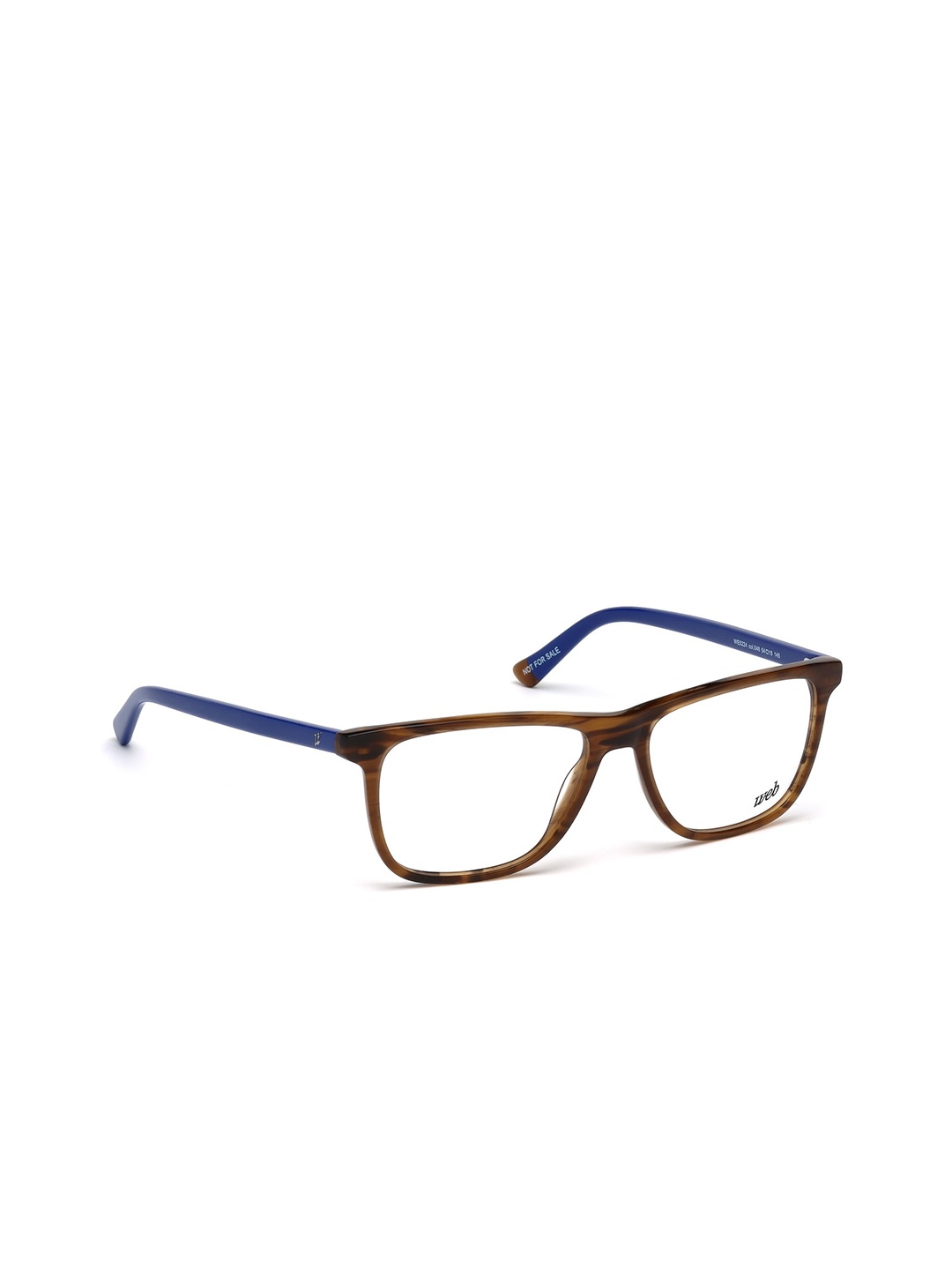 

WEB EYEWEAR Men Transparent & Brown Full Rim Square Frames WE5224 54 048