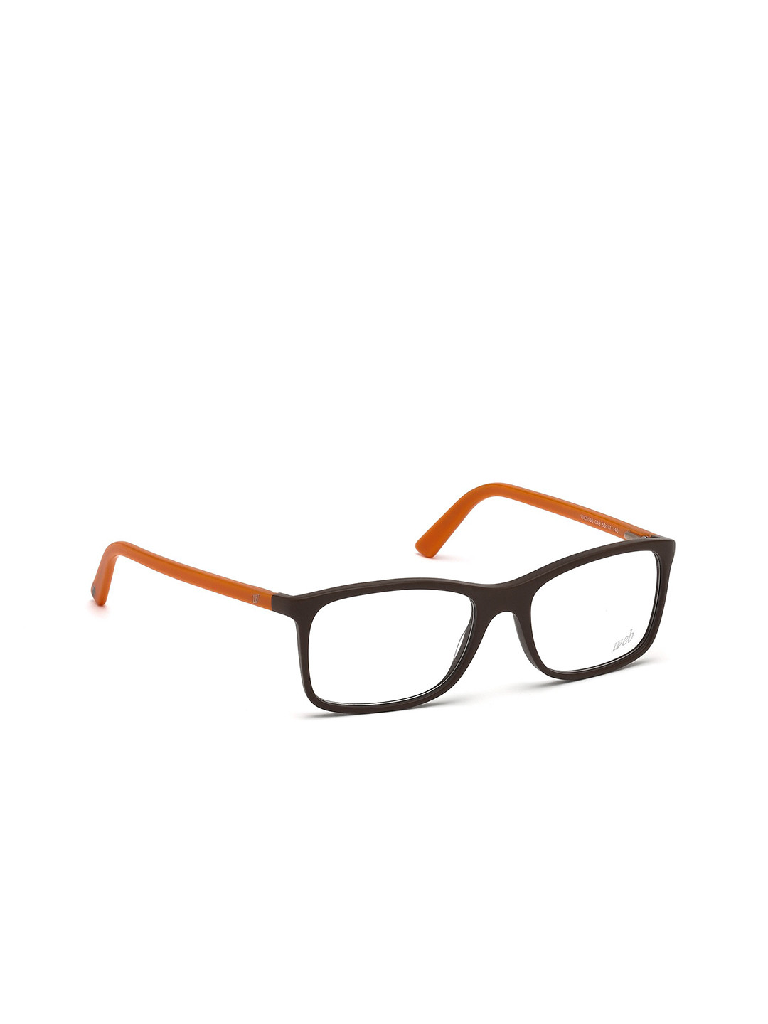 

WEB EYEWEAR Men Transparent & Black Full Rim Square Frames