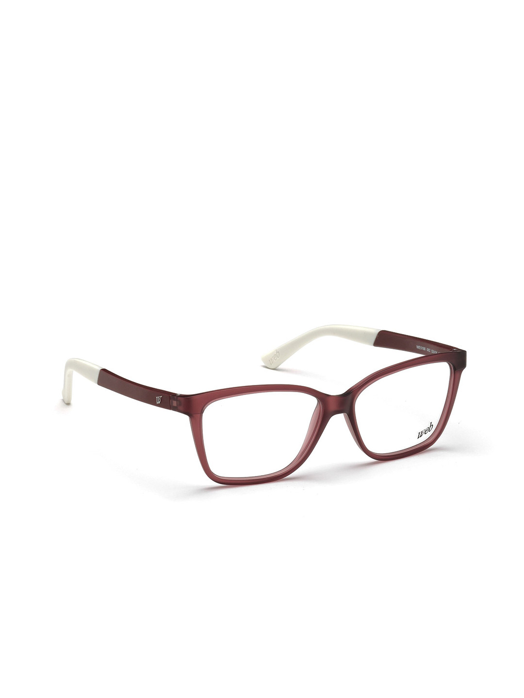 

WEB EYEWEAR Women Transparent & Brown Full Rim Square Frames WE5188 52 082