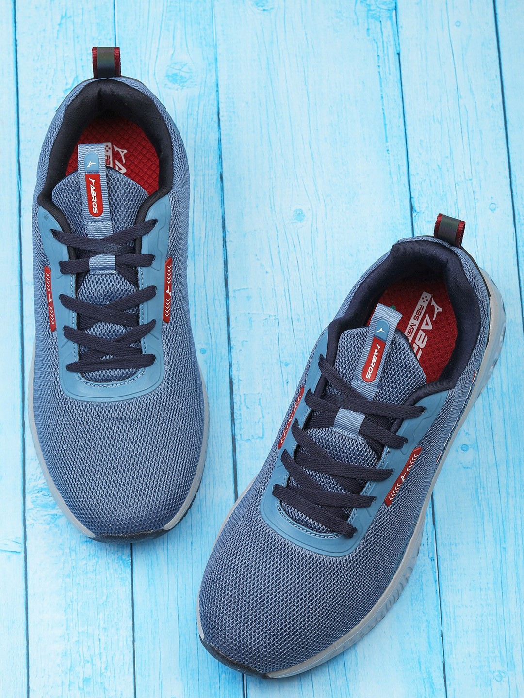 

ABROS Men Blue Mesh Walking Sport Shoes
